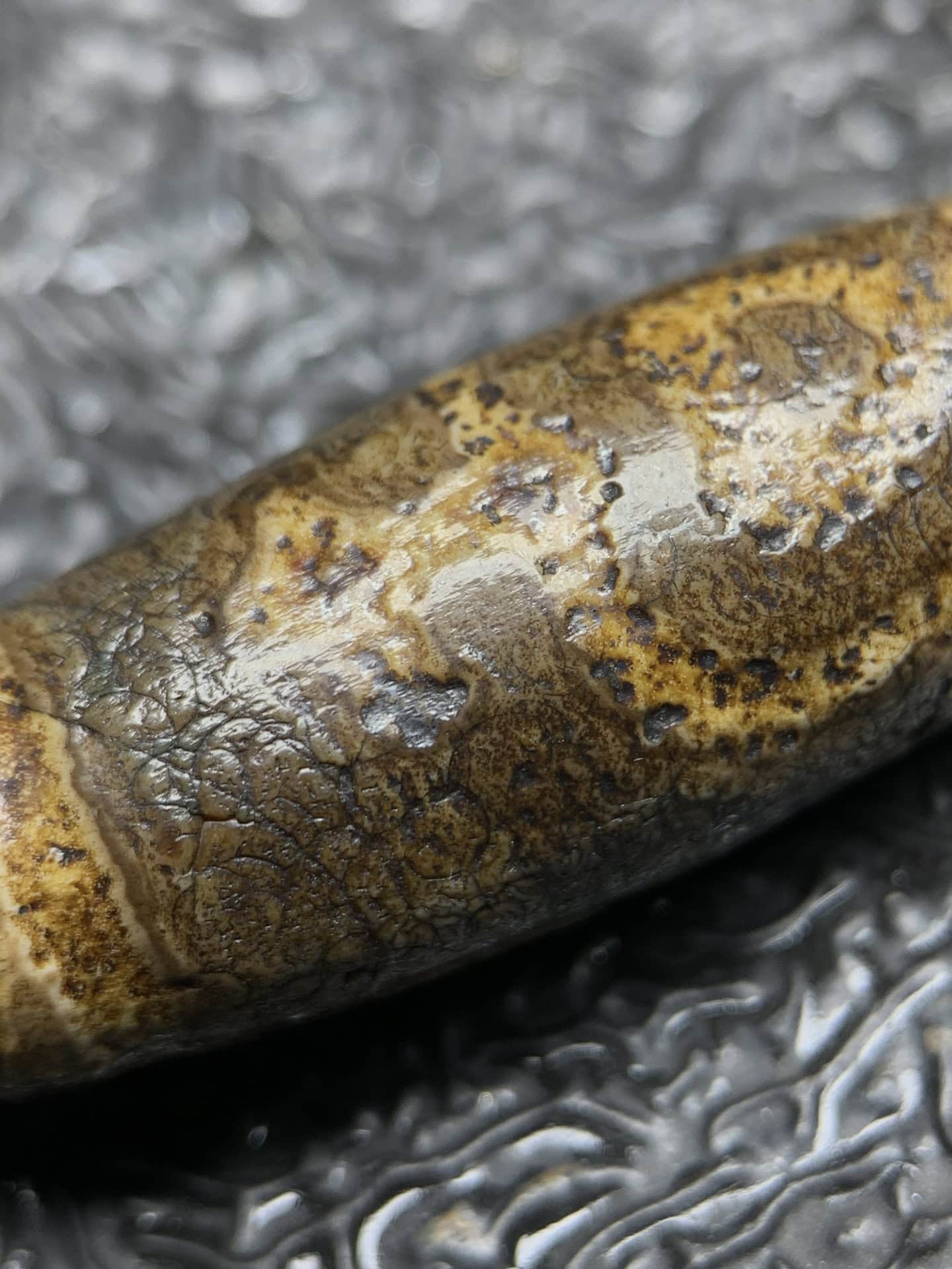 Chinese Natural Agate DZI Beads