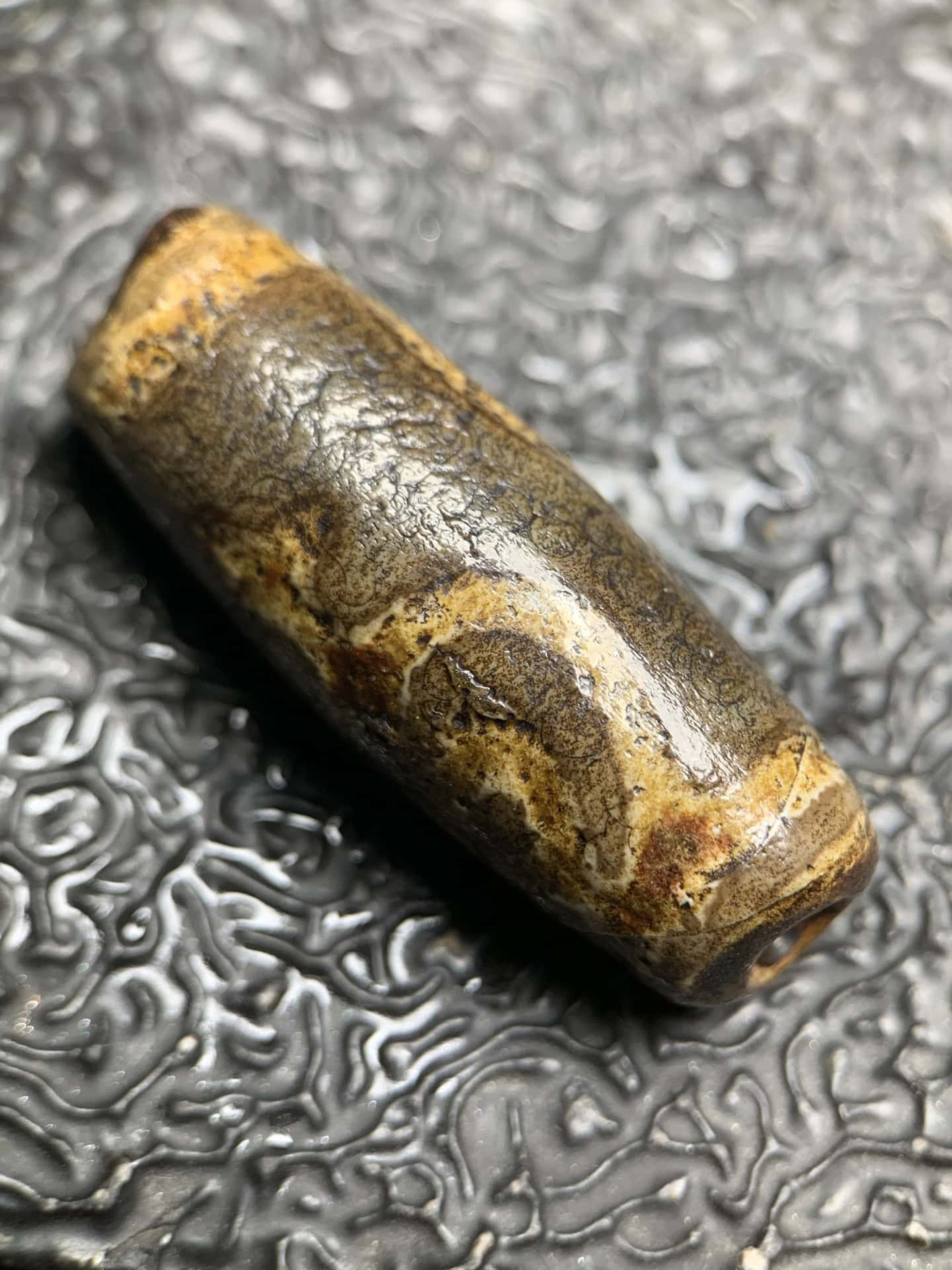 Chinese Natural Agate DZI Beads