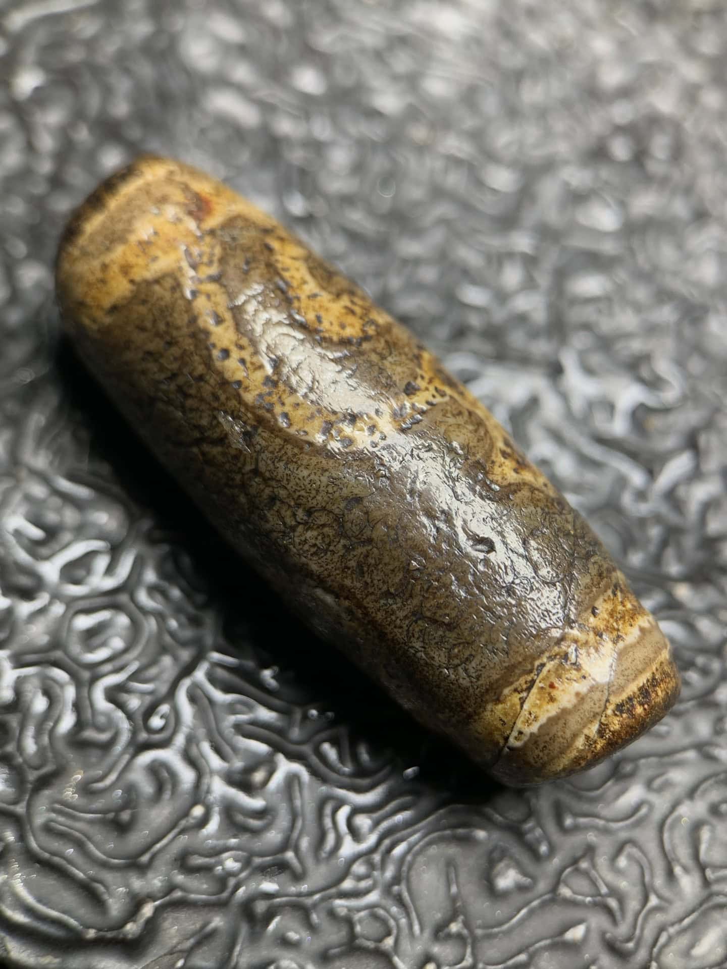 Chinese Natural Agate DZI Beads