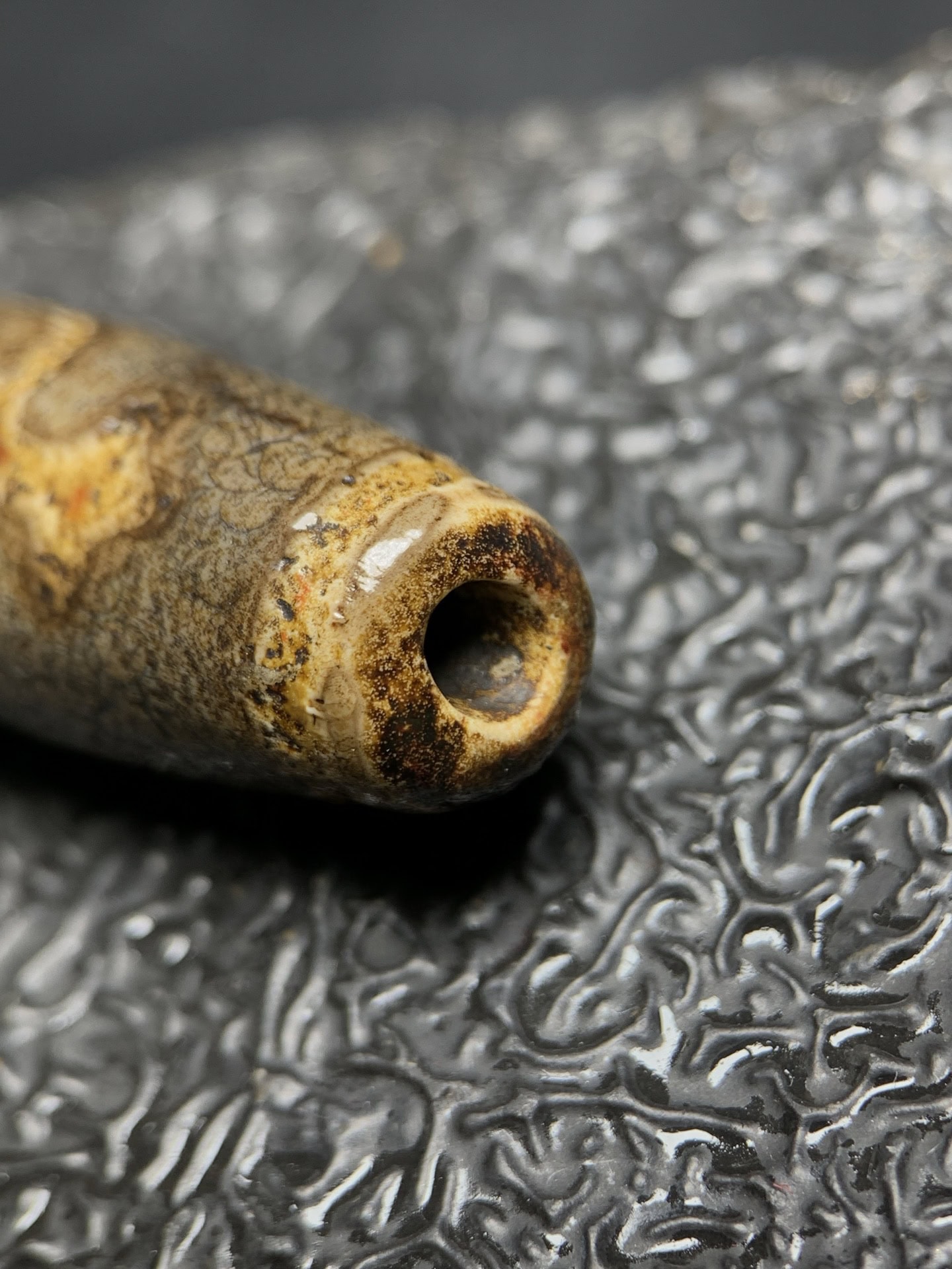Chinese Natural Agate DZI Beads