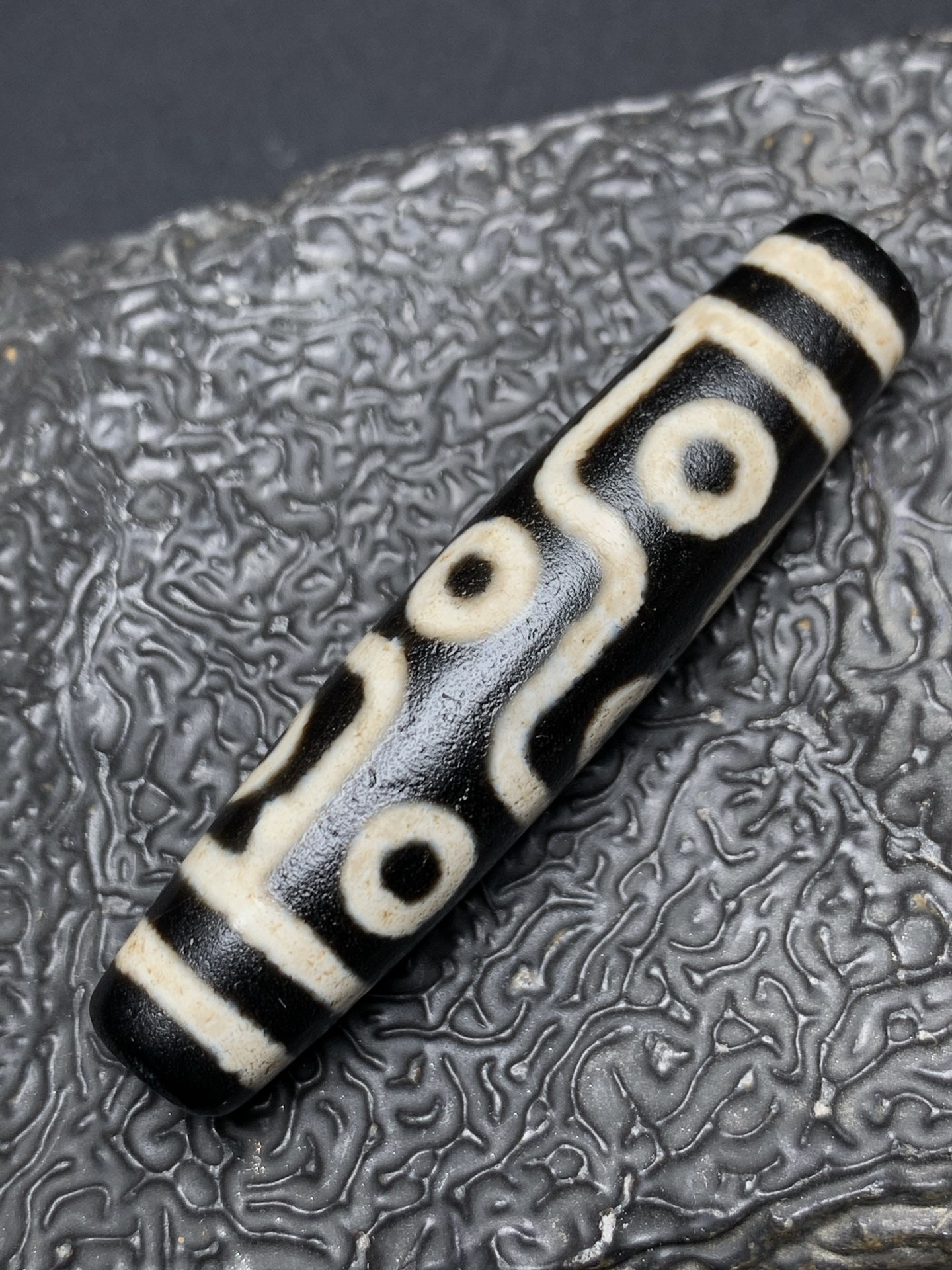 Chinese Natural Agate DZI Beads