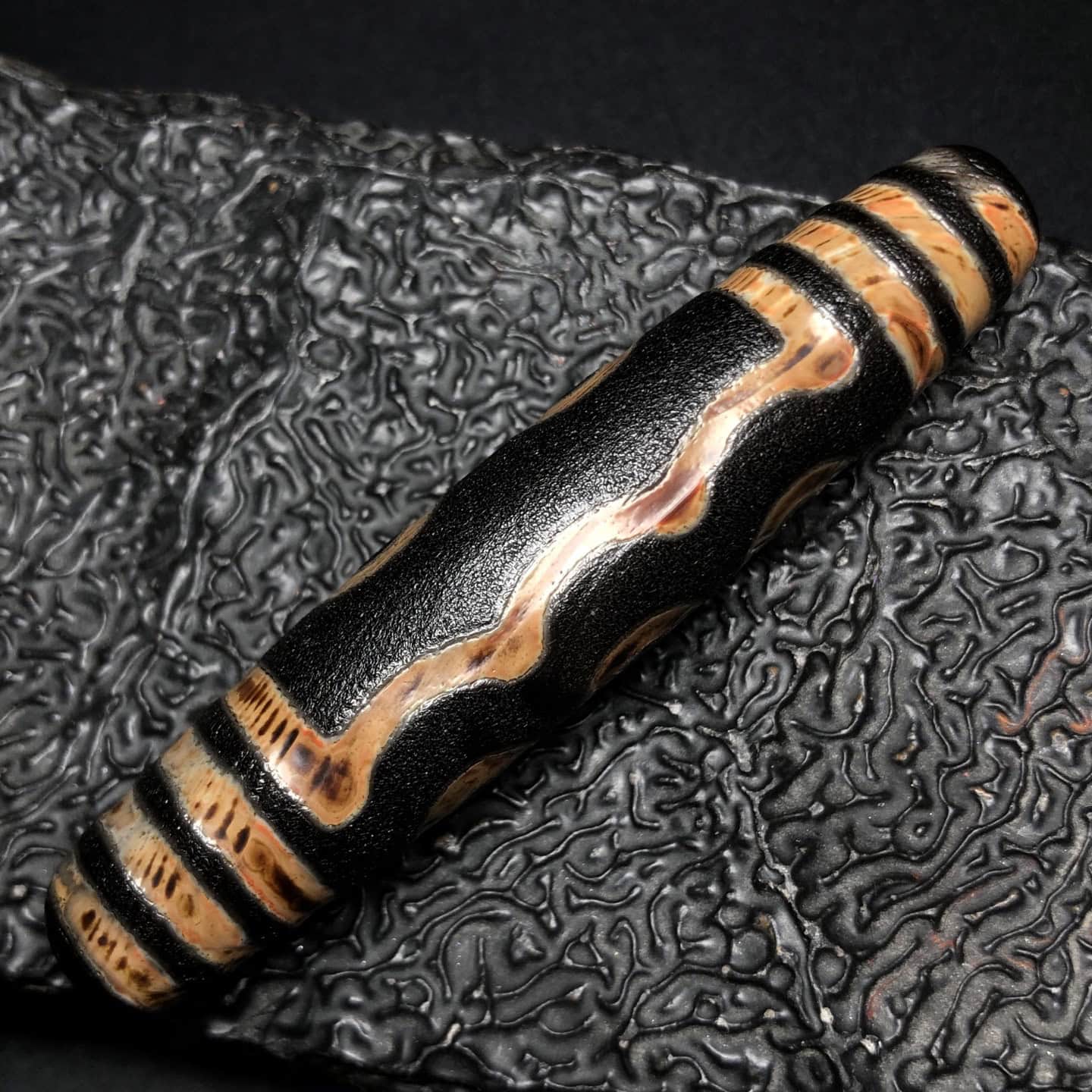 Chinese Natural Agate DZI Beads