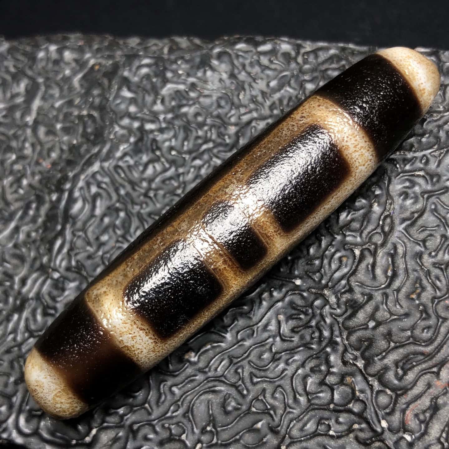 Chinese Natural Agate DZI Beads