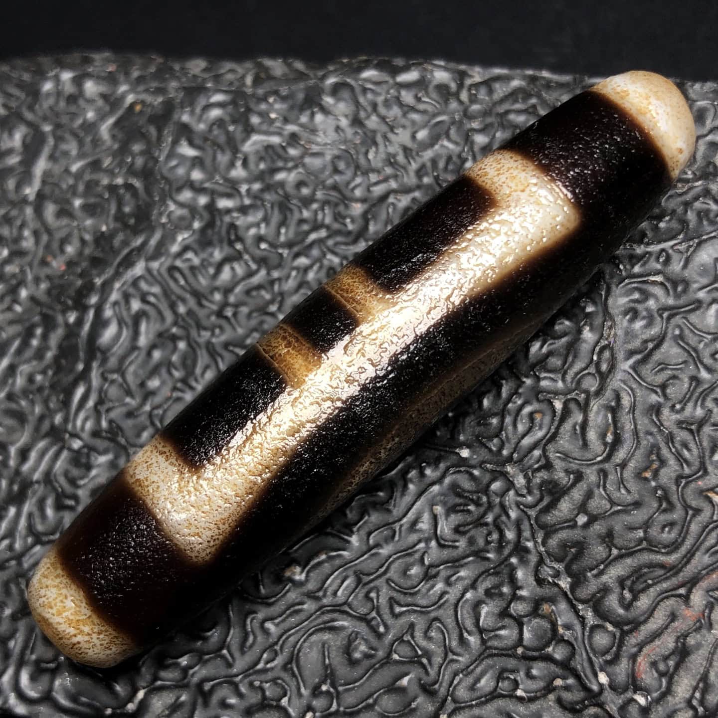 Chinese Natural Agate DZI Beads