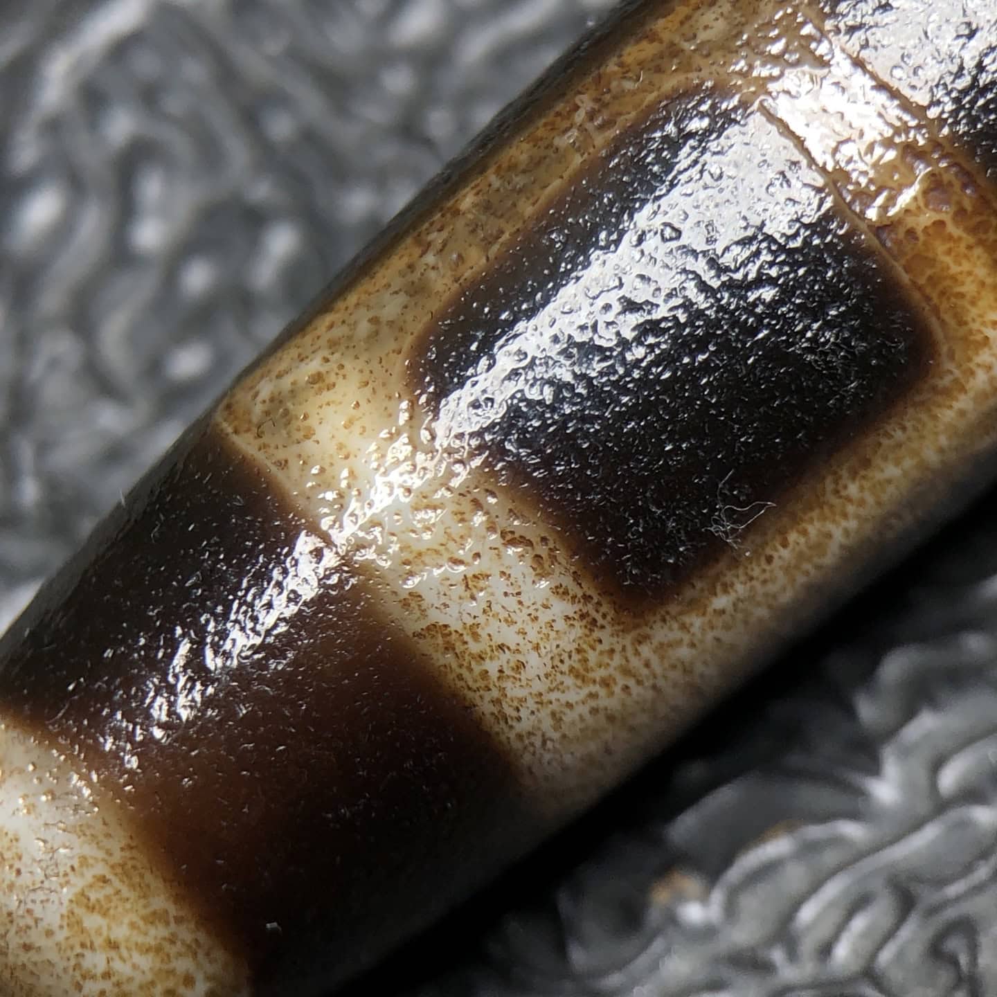 Chinese Natural Agate DZI Beads
