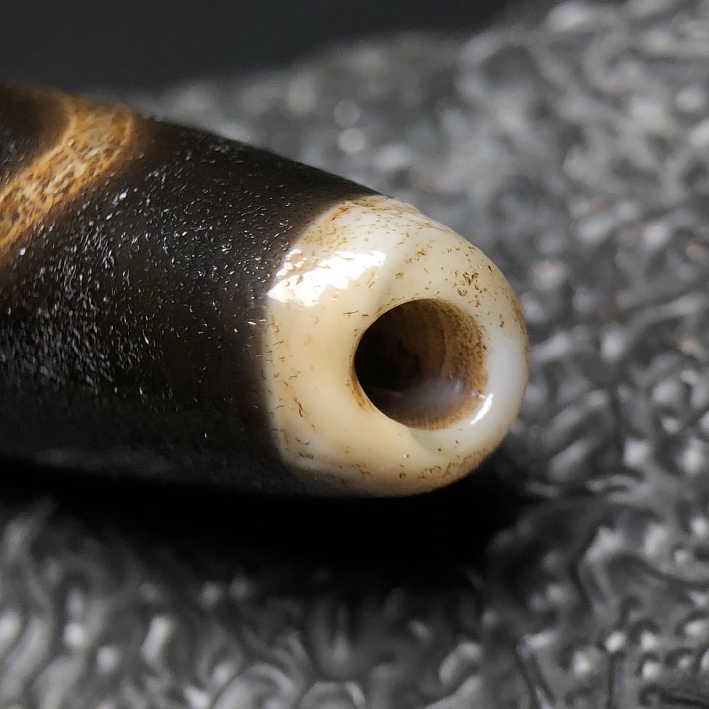 Chinese Natural Agate DZI Beads