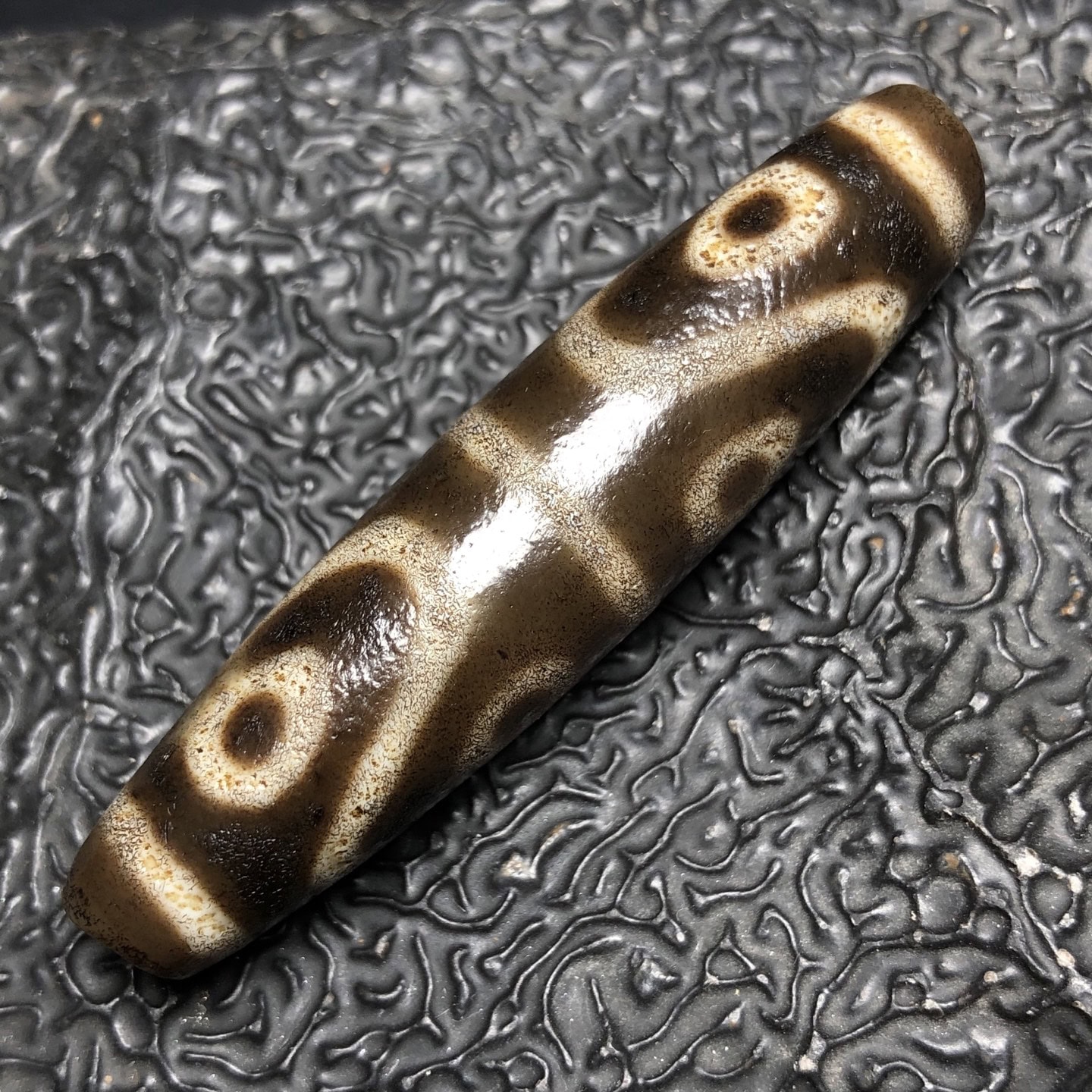 Chinese Natural Agate DZI Beads