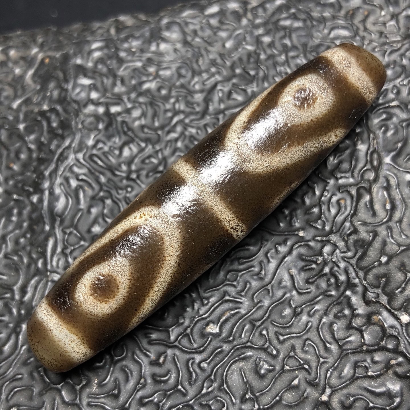 Chinese Natural Agate DZI Beads