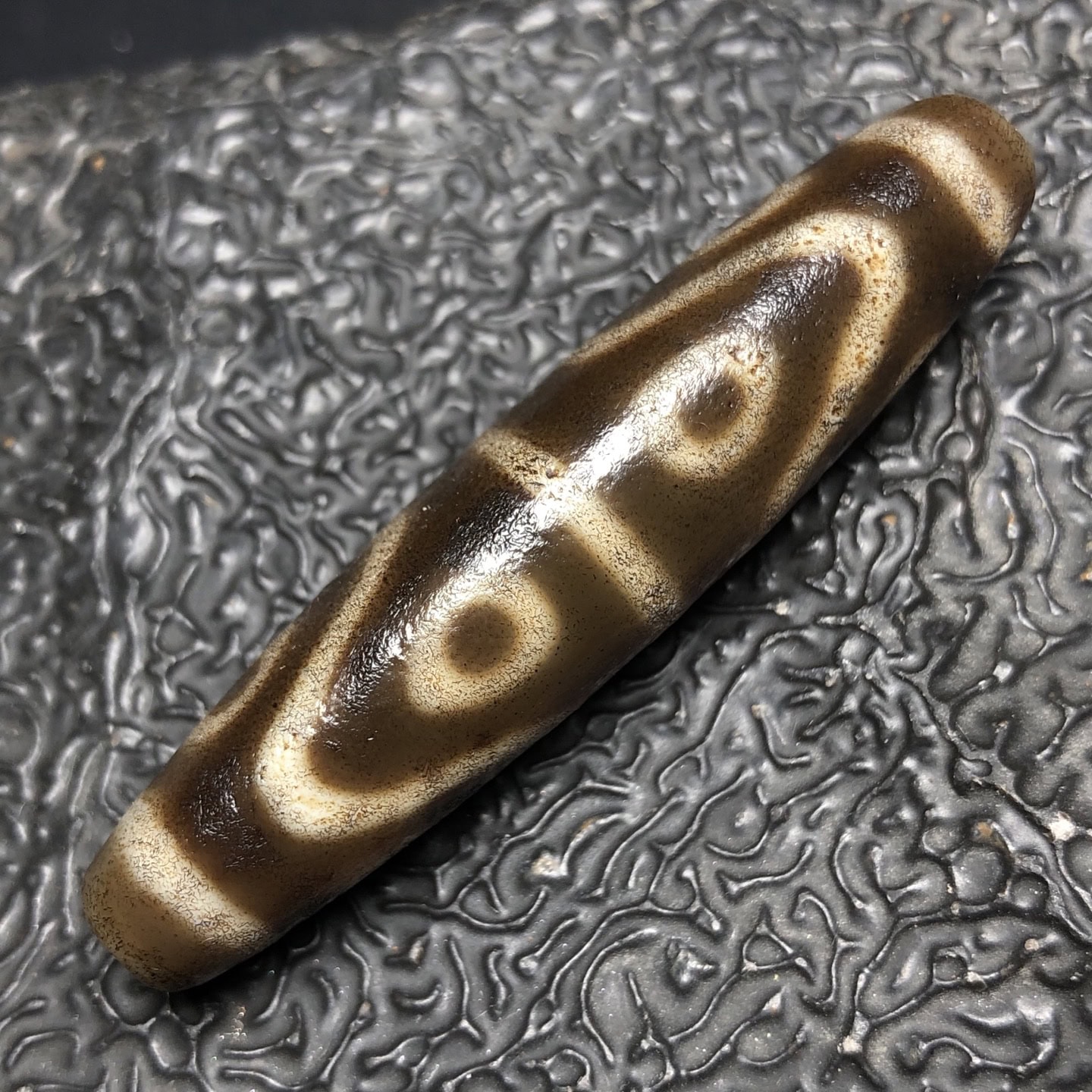 Chinese Natural Agate DZI Beads