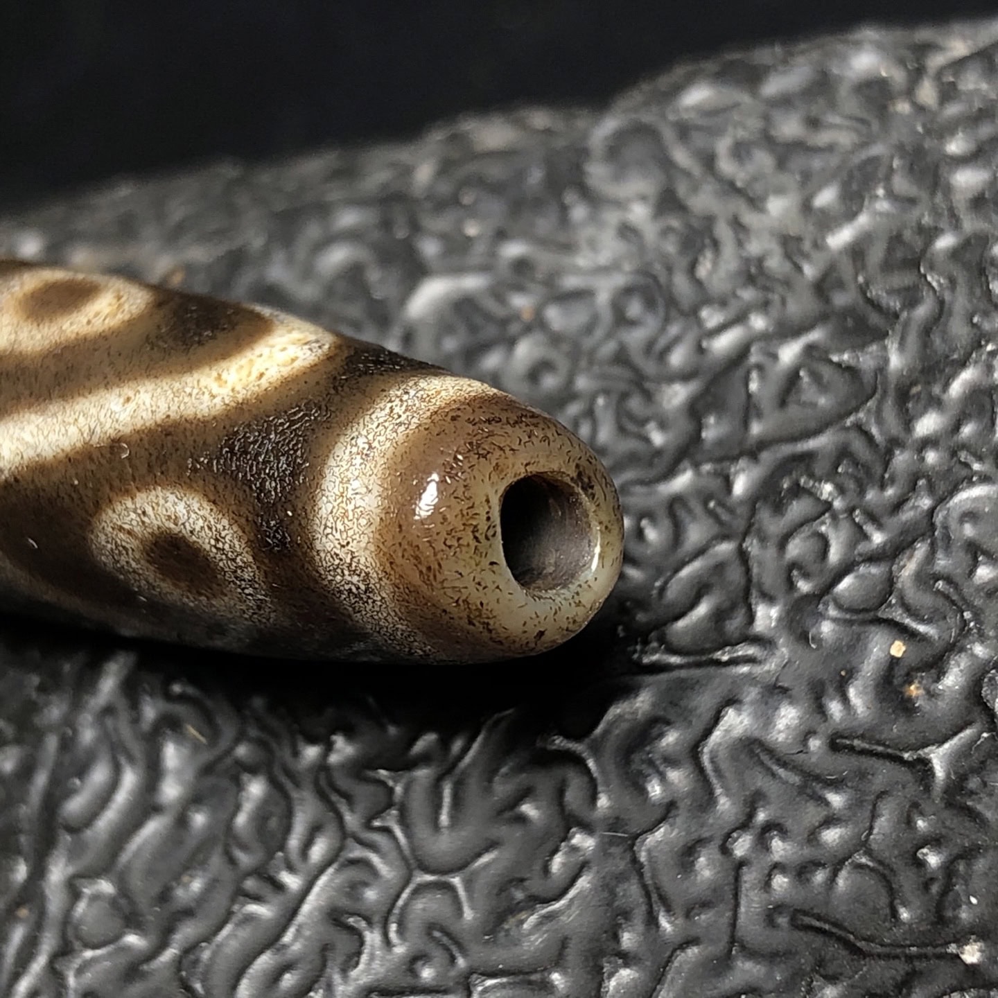 Chinese Natural Agate DZI Beads