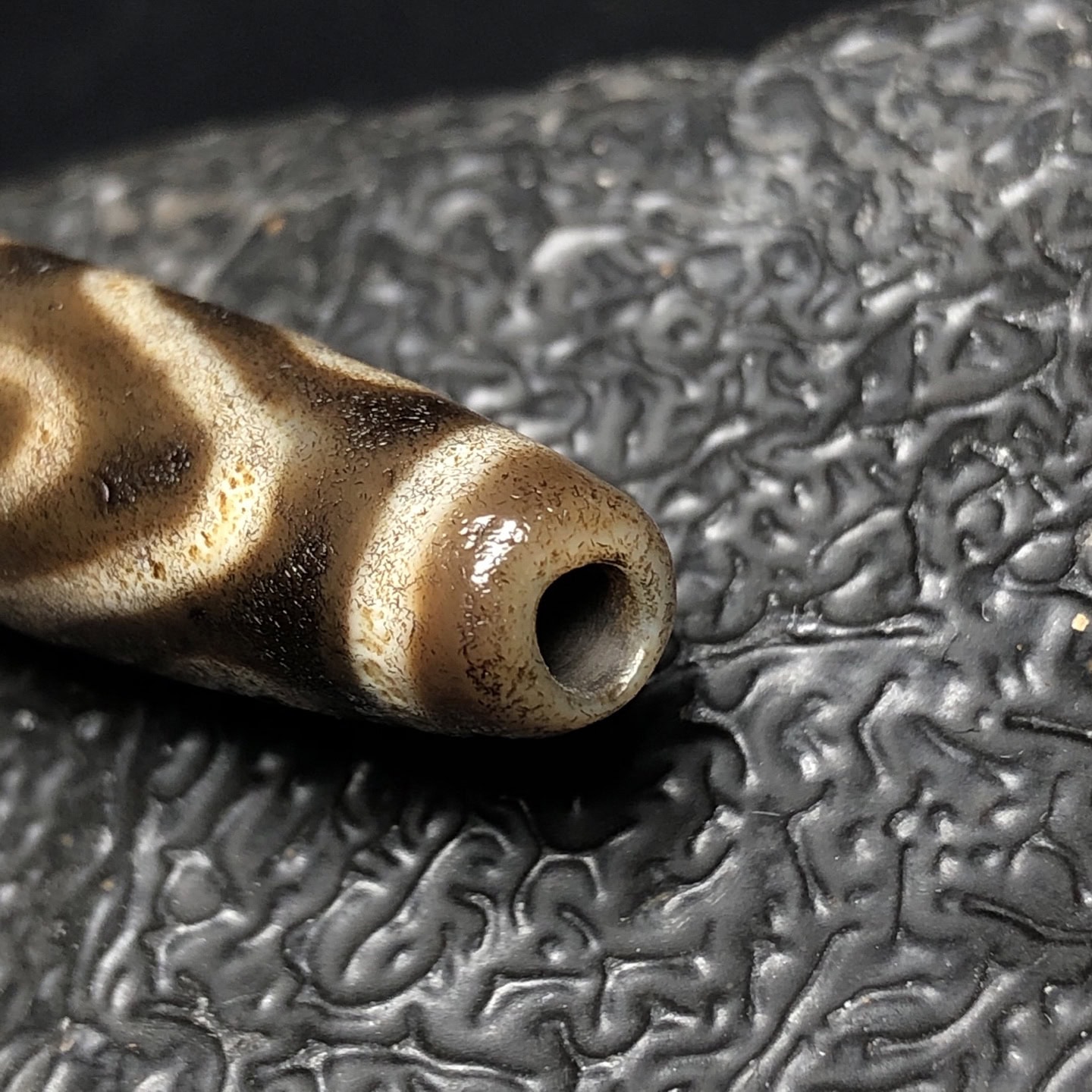Chinese Natural Agate DZI Beads