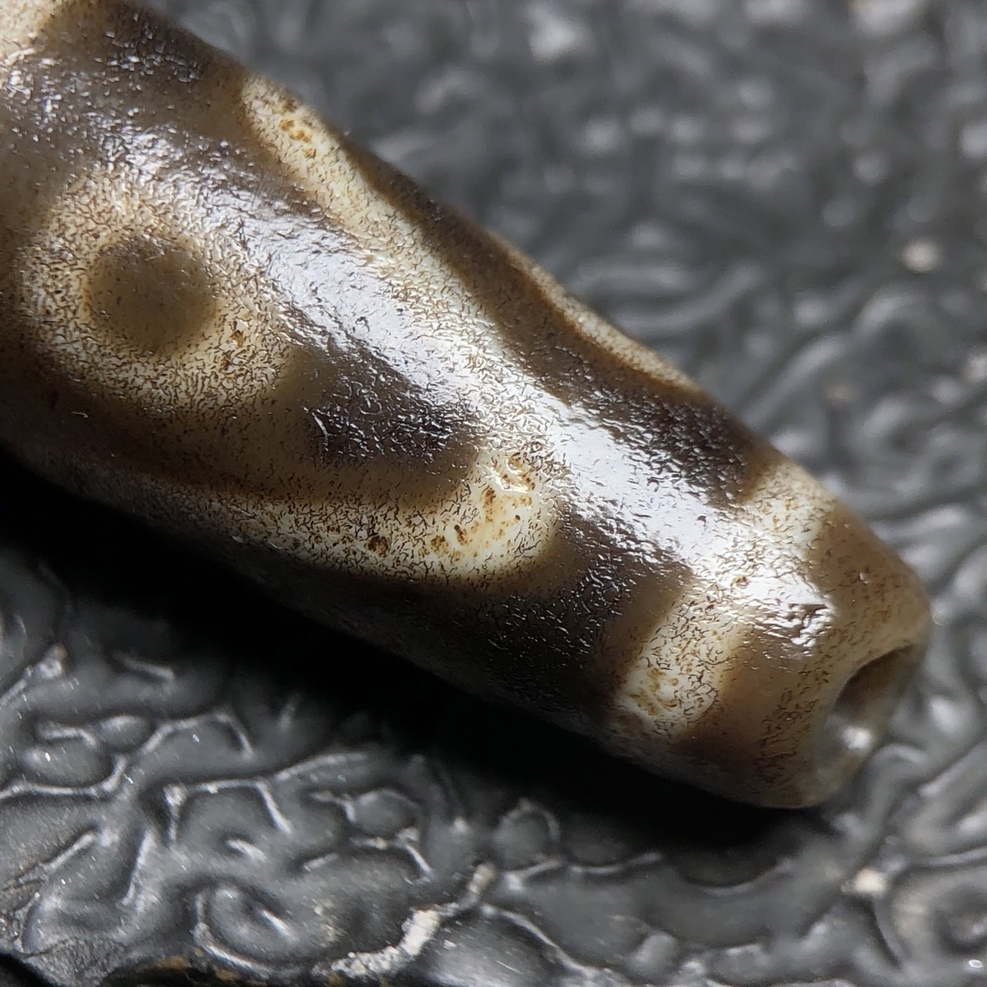 Chinese Natural Agate DZI Beads