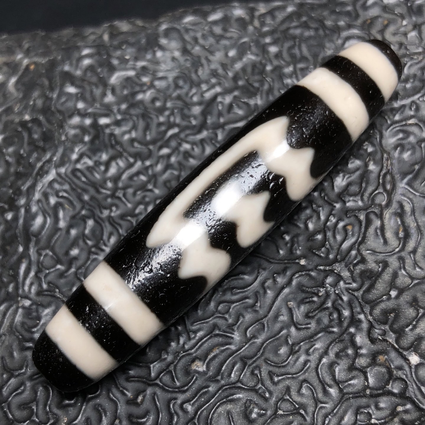Chinese Natural Agate DZI Beads