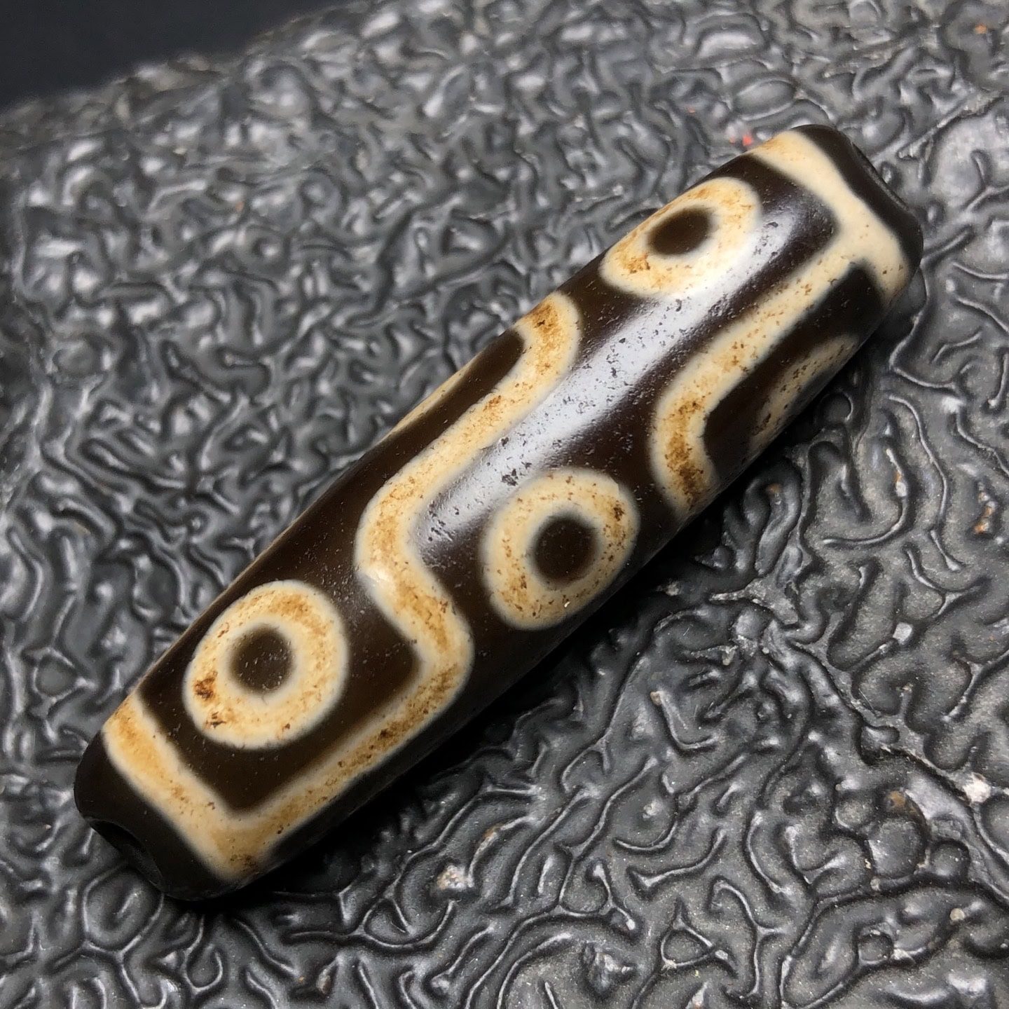 Chinese Natural Agate DZI Beads