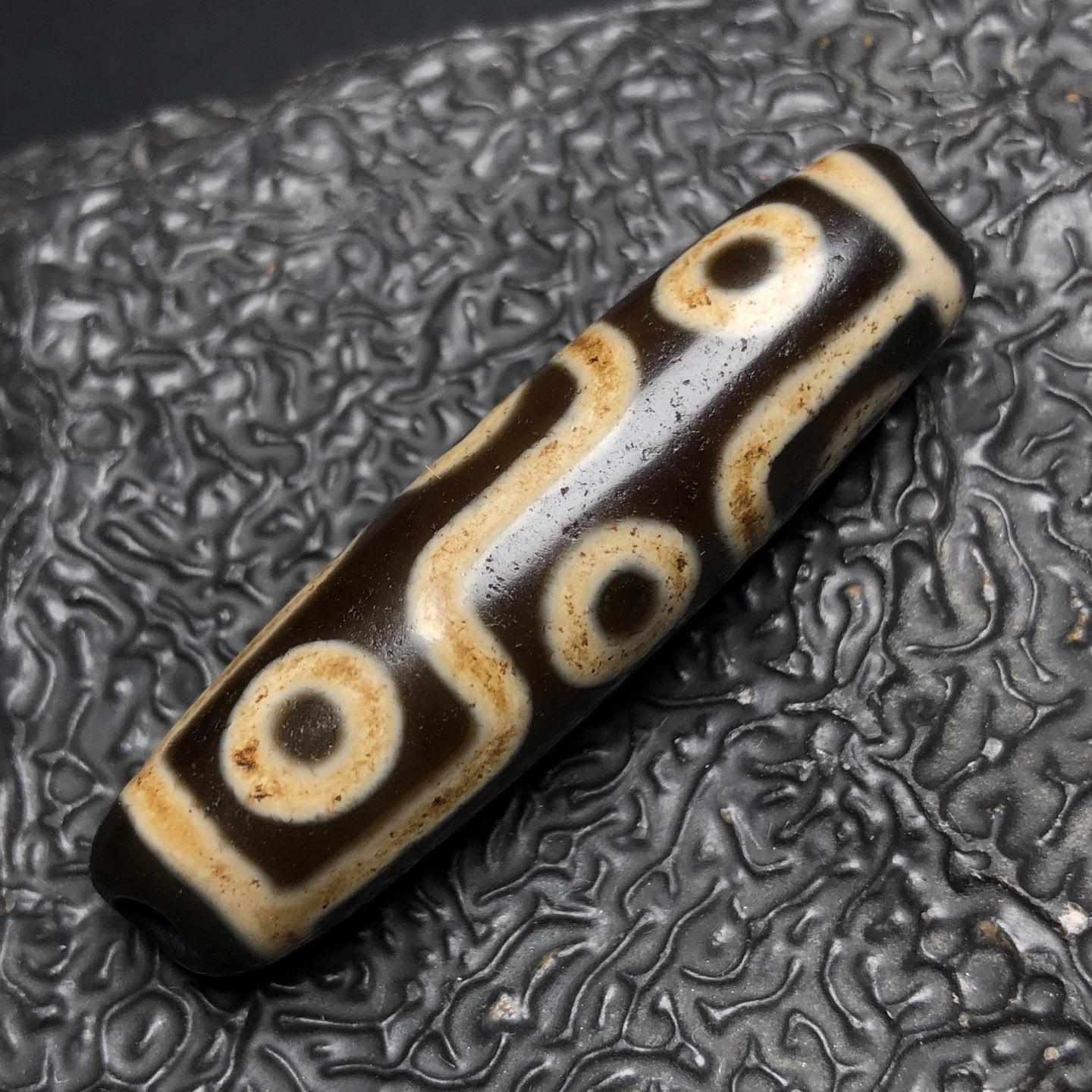 Chinese Natural Agate DZI Beads