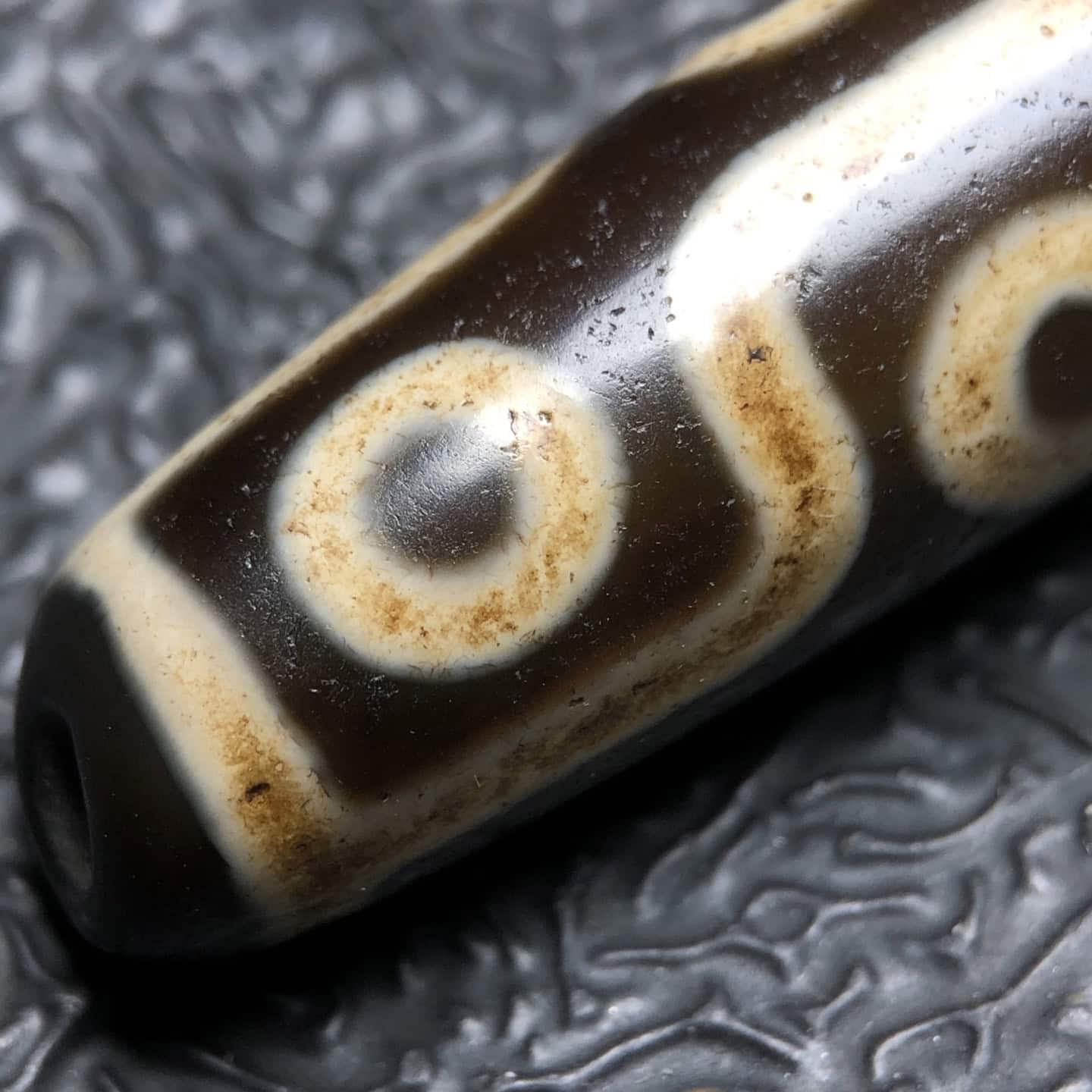 Chinese Natural Agate DZI Beads