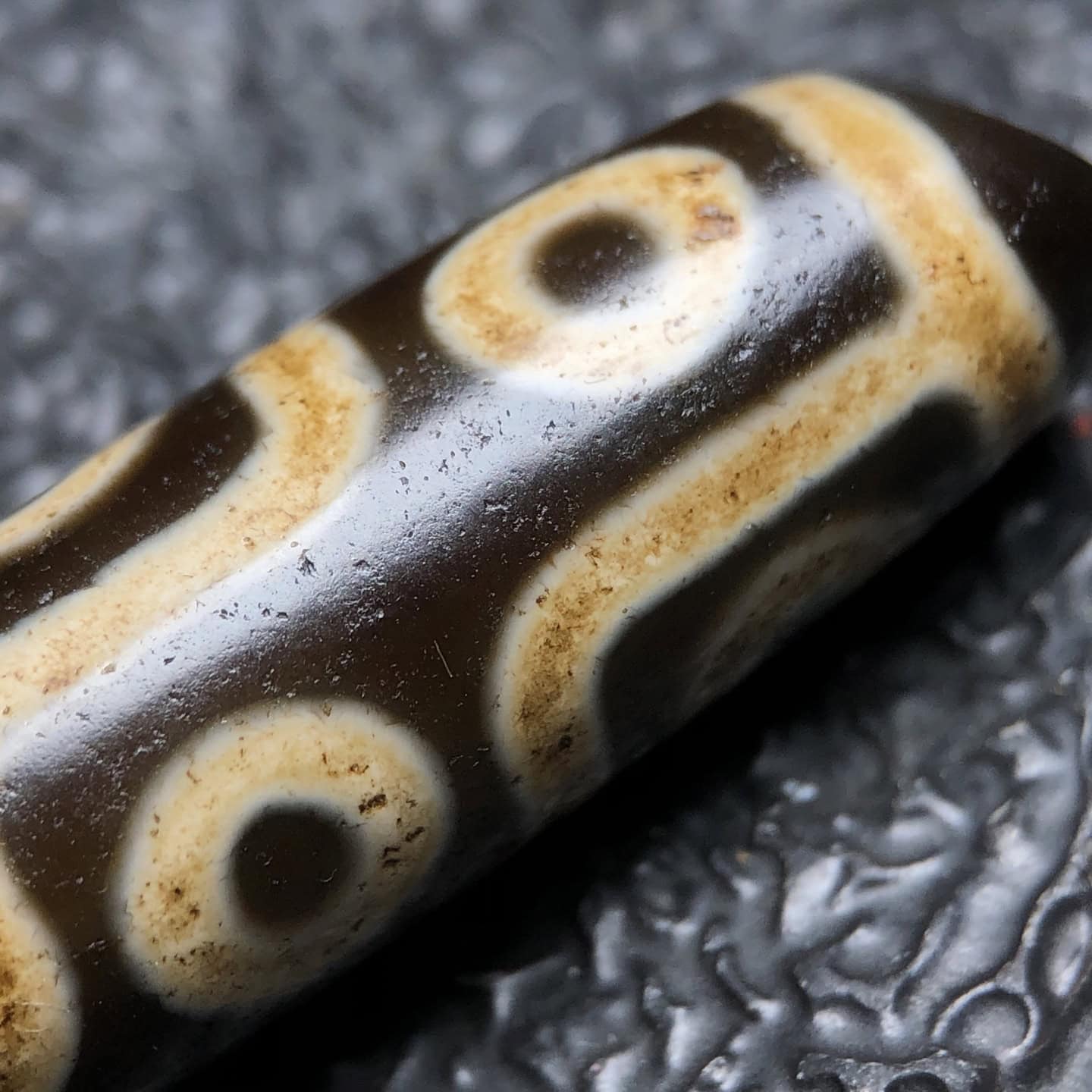Chinese Natural Agate DZI Beads
