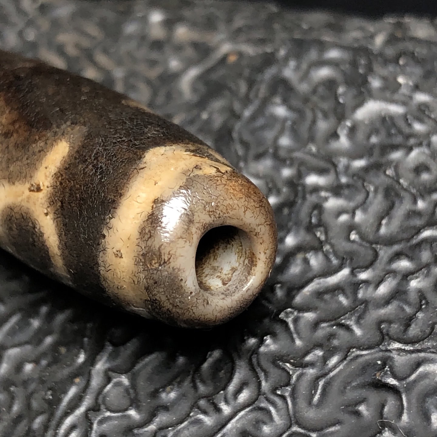 Chinese Natural Agate DZI Beads