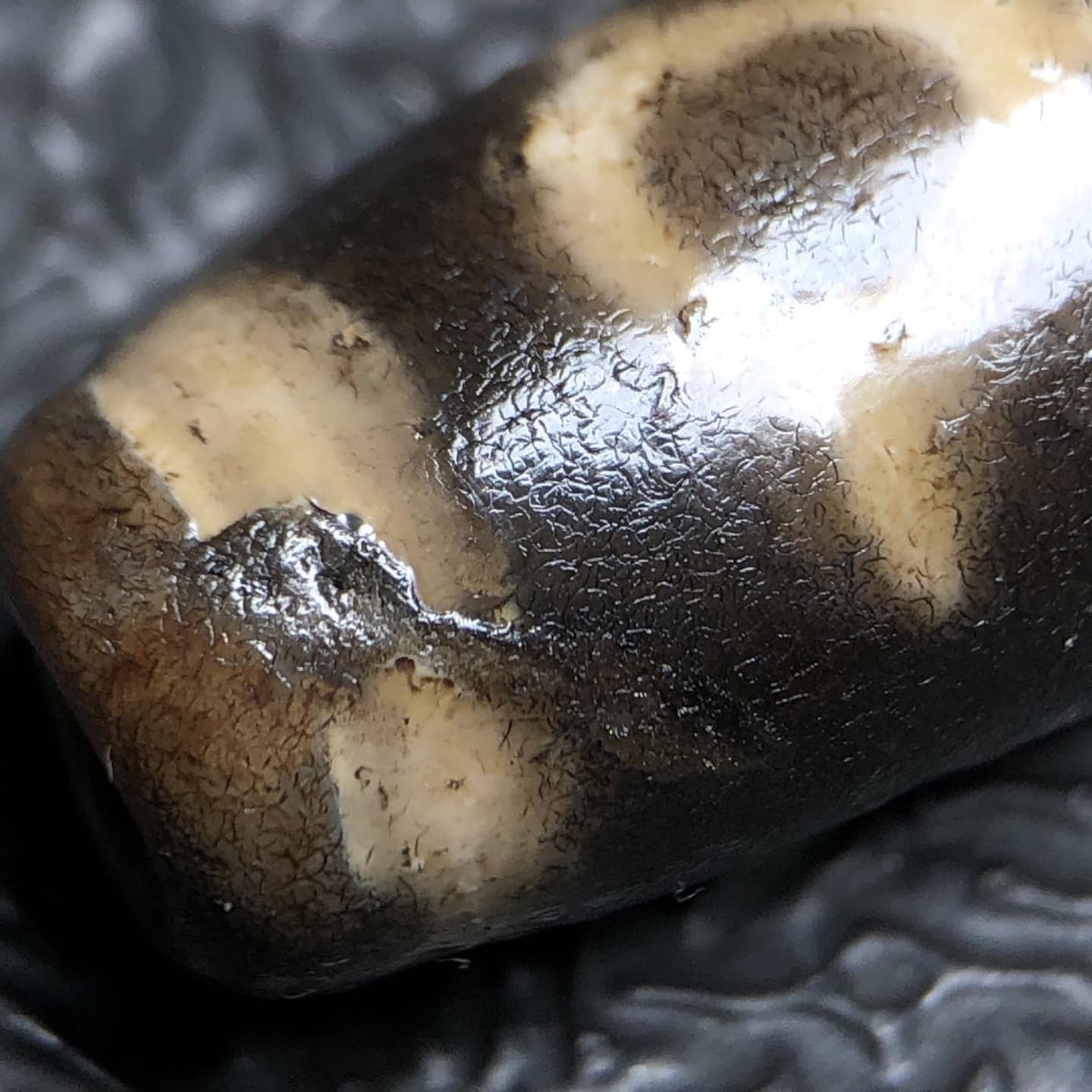 Chinese Natural Agate DZI Beads