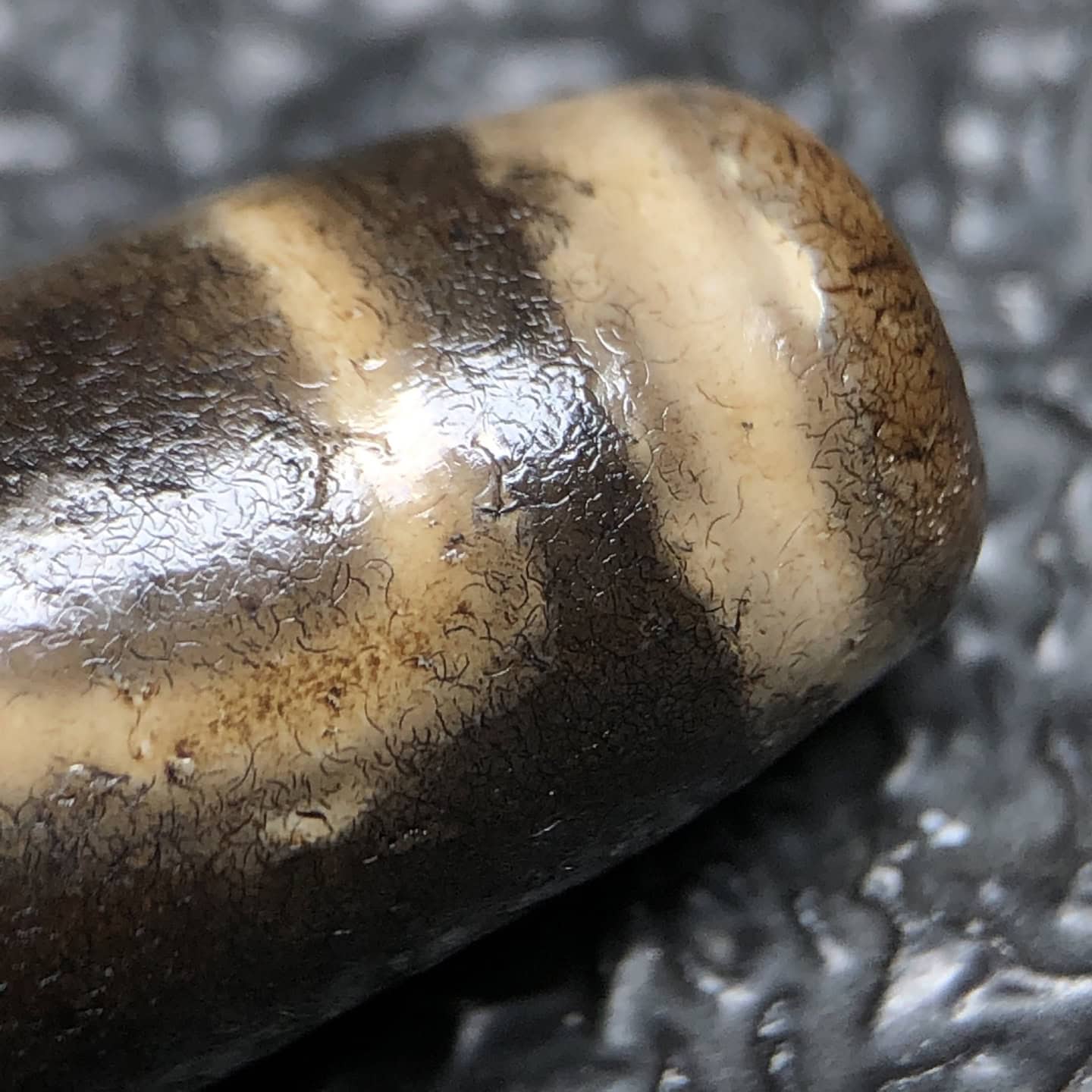 Chinese Natural Agate DZI Beads