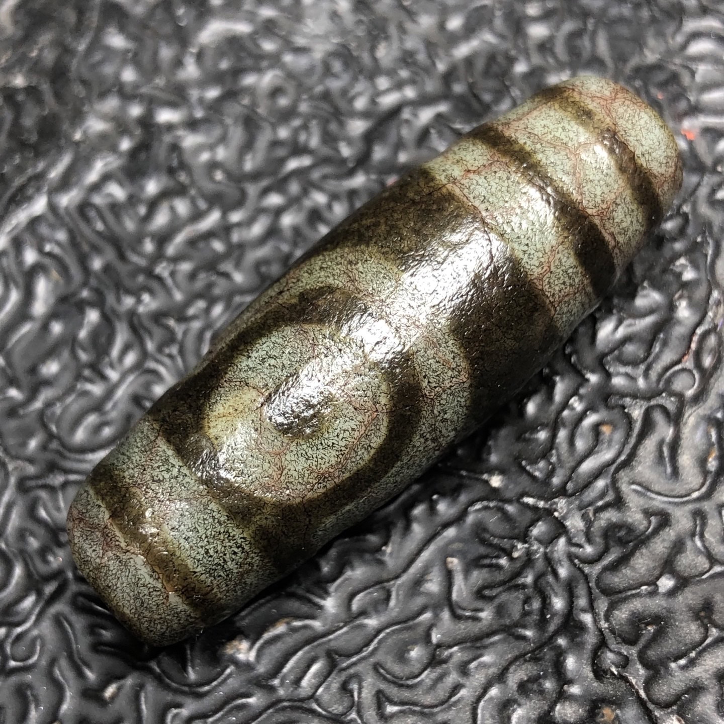Chinese Natural Agate DZI Beads