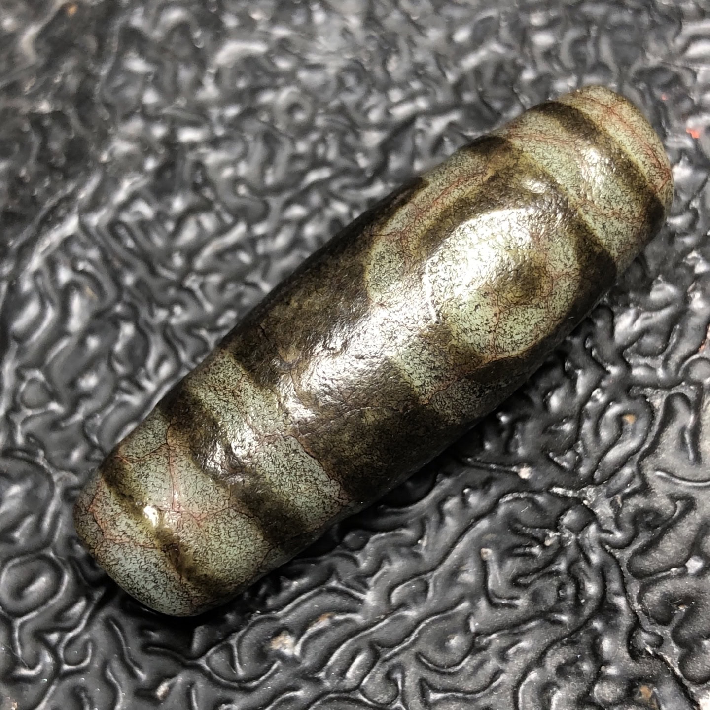 Chinese Natural Agate DZI Beads