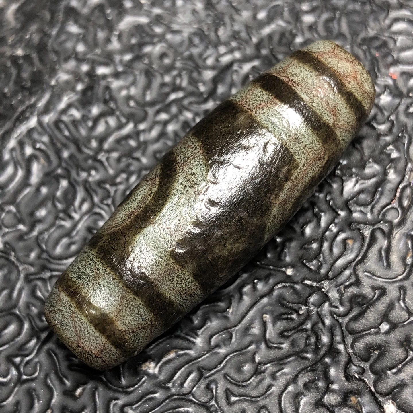 Chinese Natural Agate DZI Beads