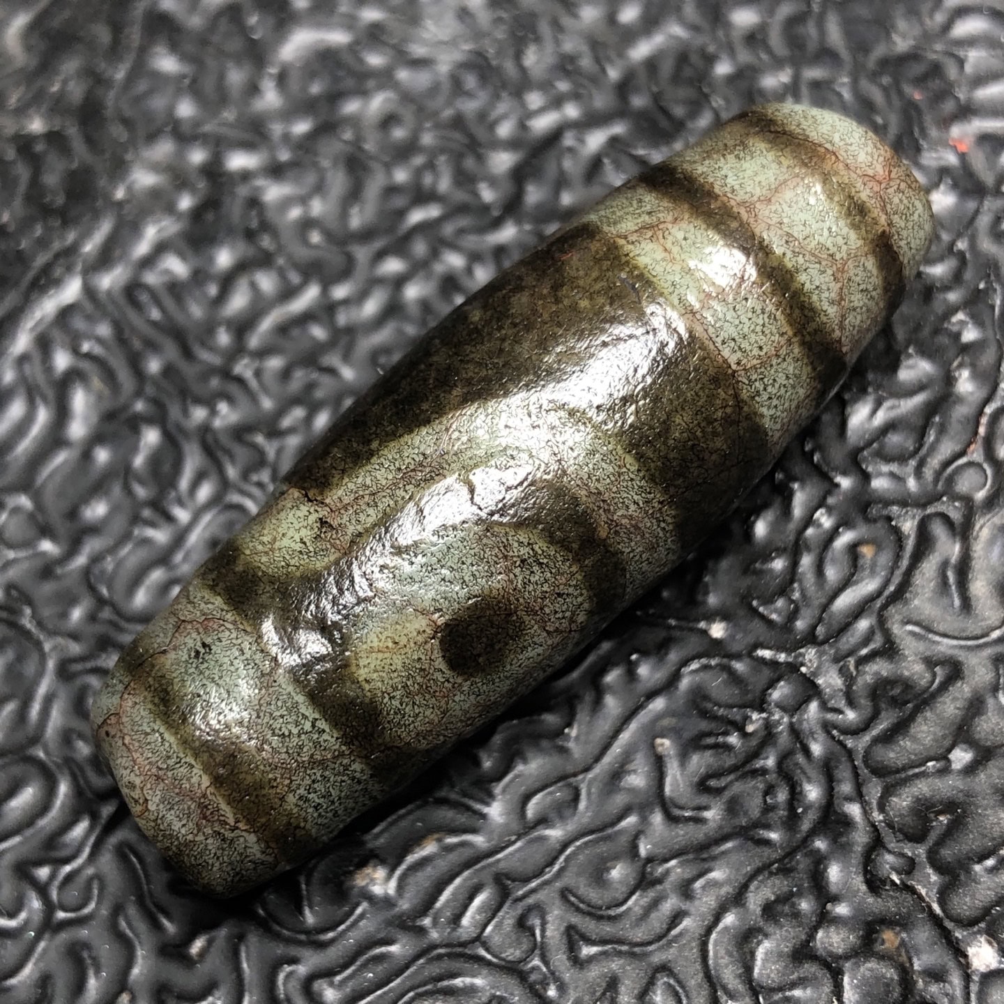 Chinese Natural Agate DZI Beads