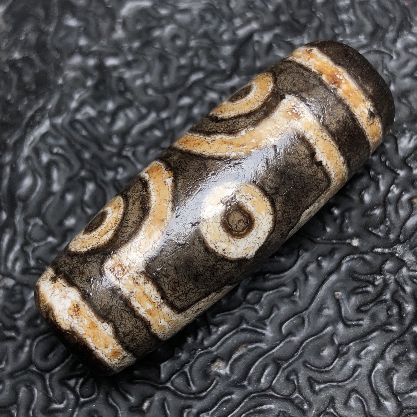 Chinese Natural Agate DZI Beads