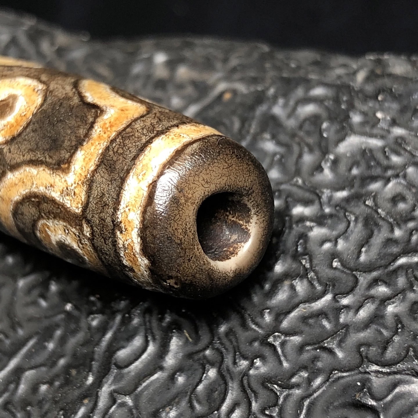 Chinese Natural Agate DZI Beads