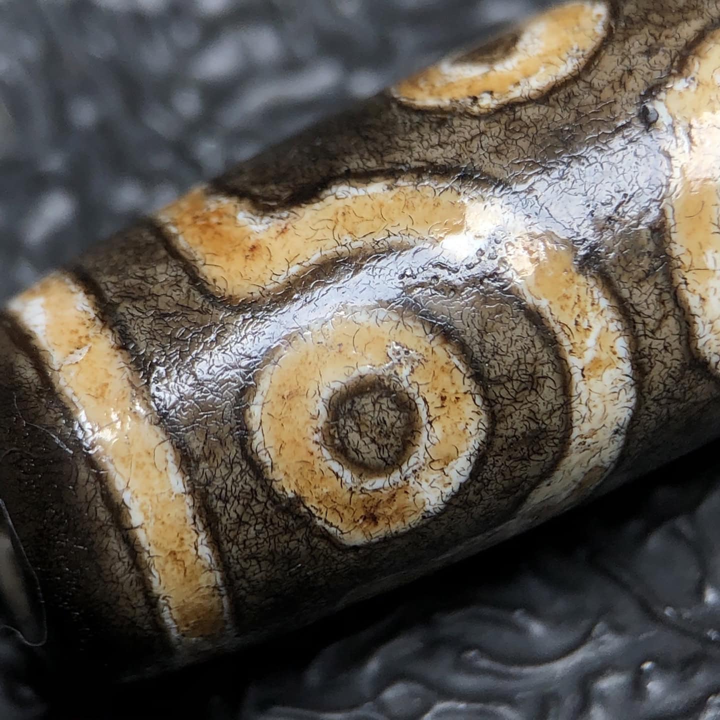 Chinese Natural Agate DZI Beads