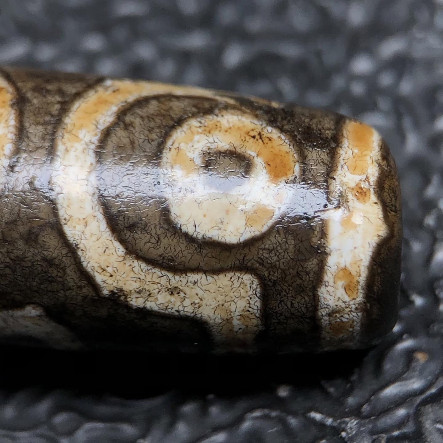 Chinese Natural Agate DZI Beads