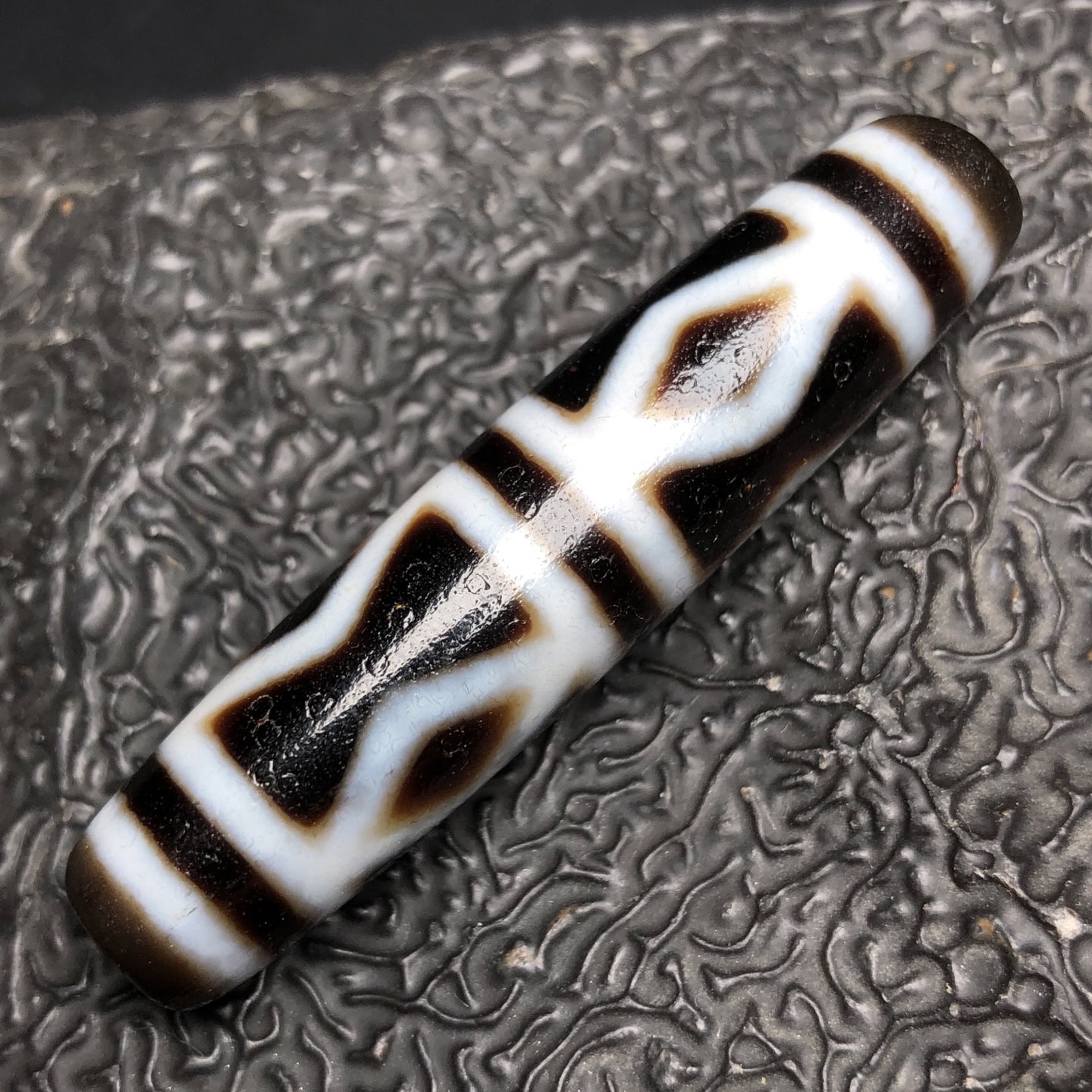 Chinese Natural Agate DZI Beads