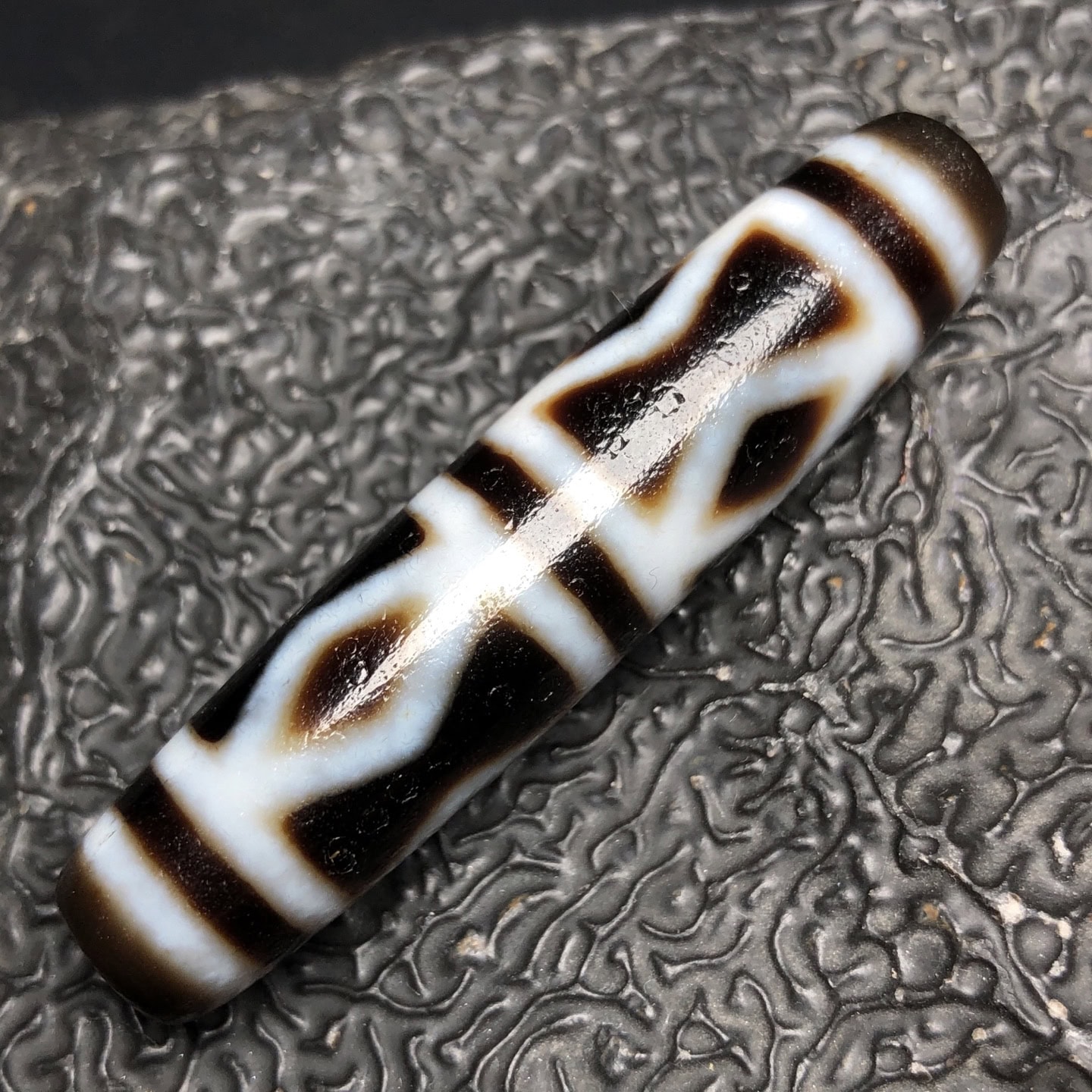 Chinese Natural Agate DZI Beads