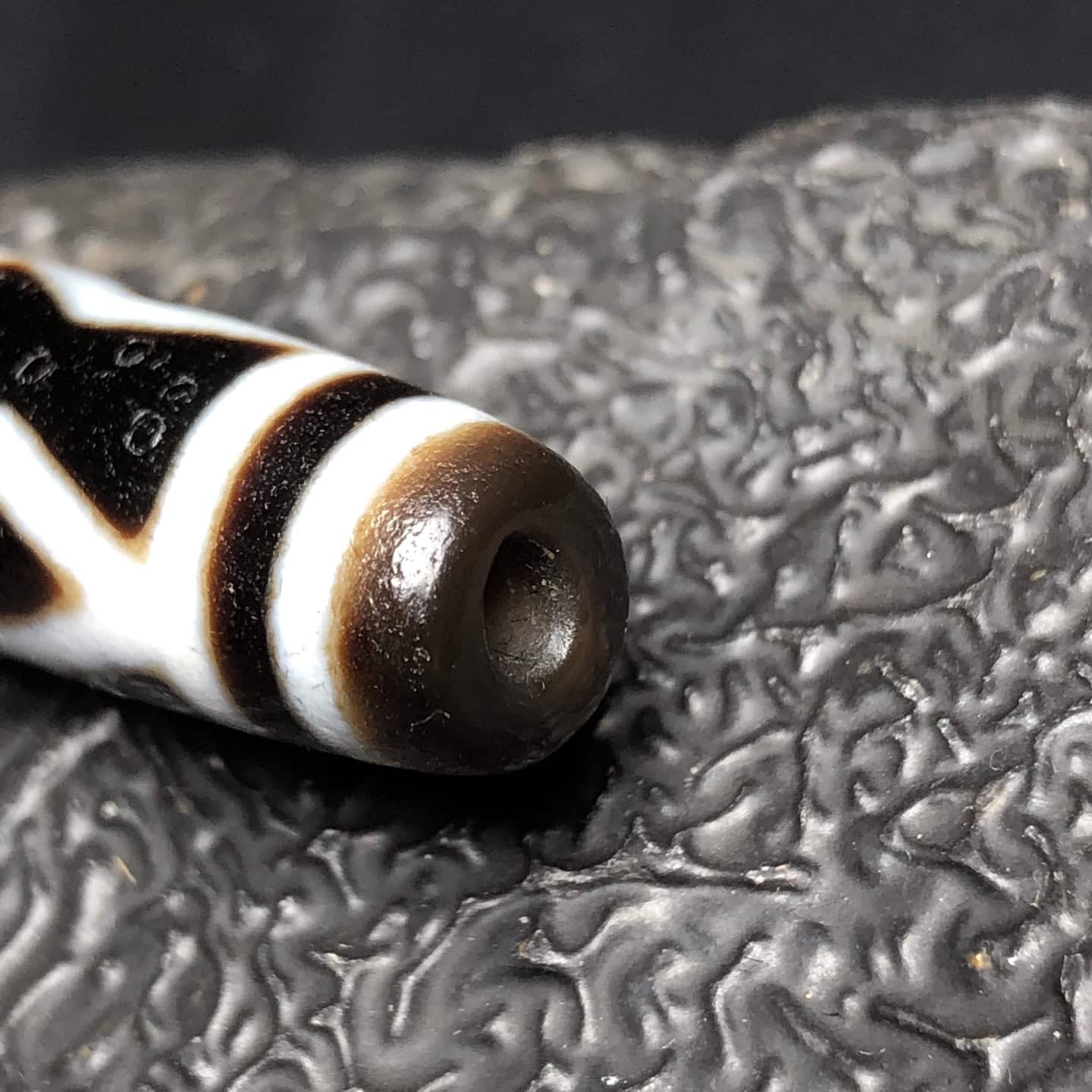 Chinese Natural Agate DZI Beads