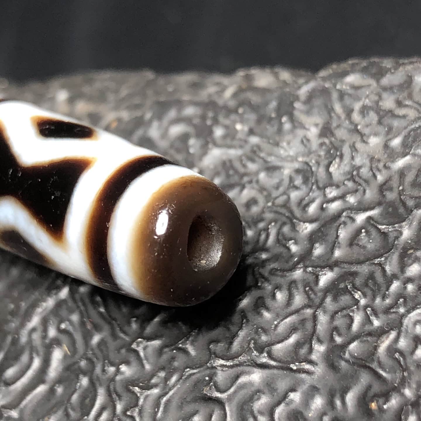 Chinese Natural Agate DZI Beads