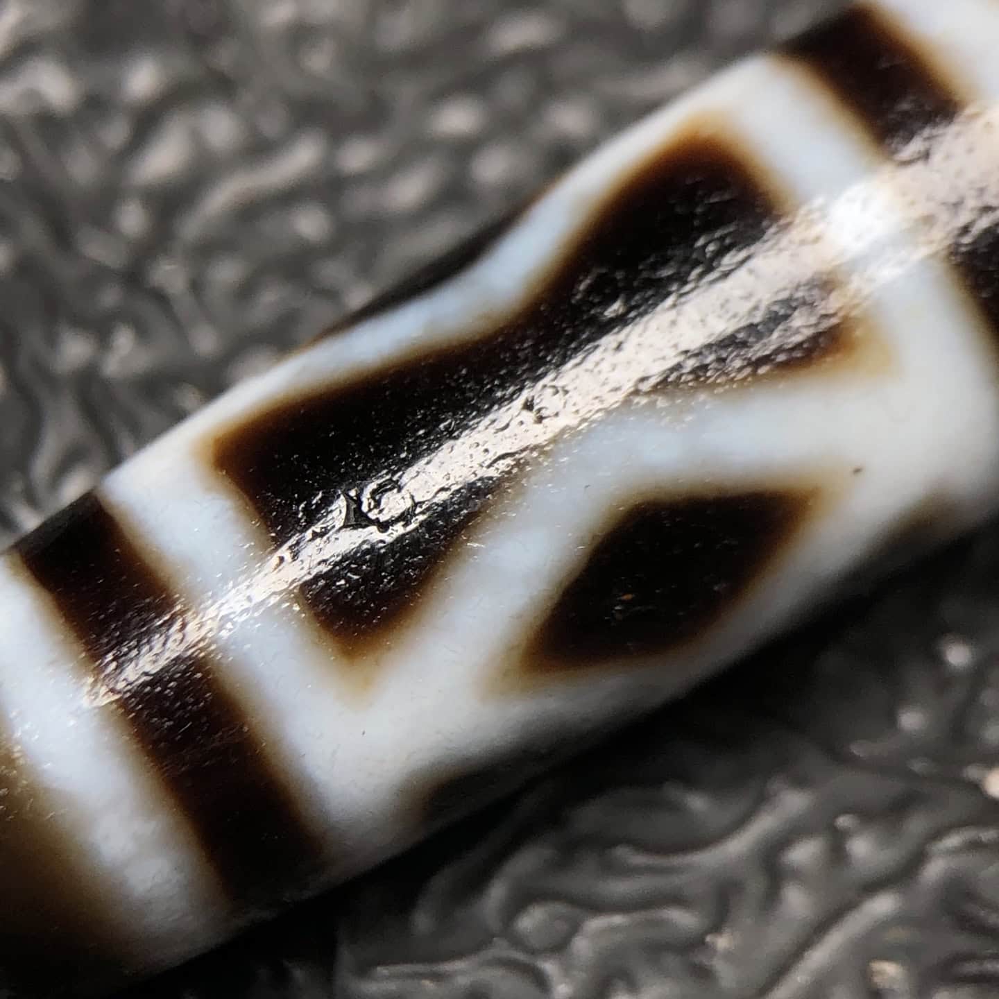 Chinese Natural Agate DZI Beads