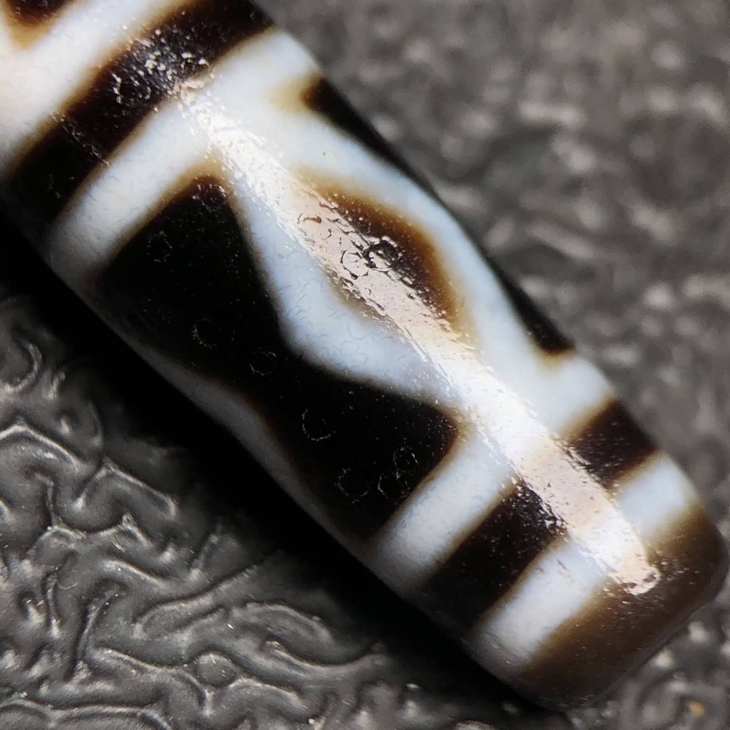 Chinese Natural Agate DZI Beads