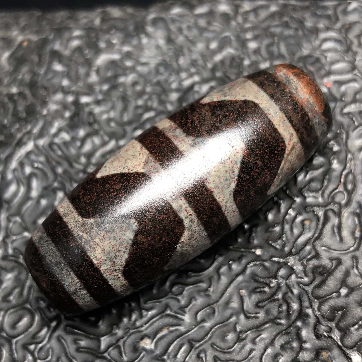 Chinese Natural Agate DZI Beads