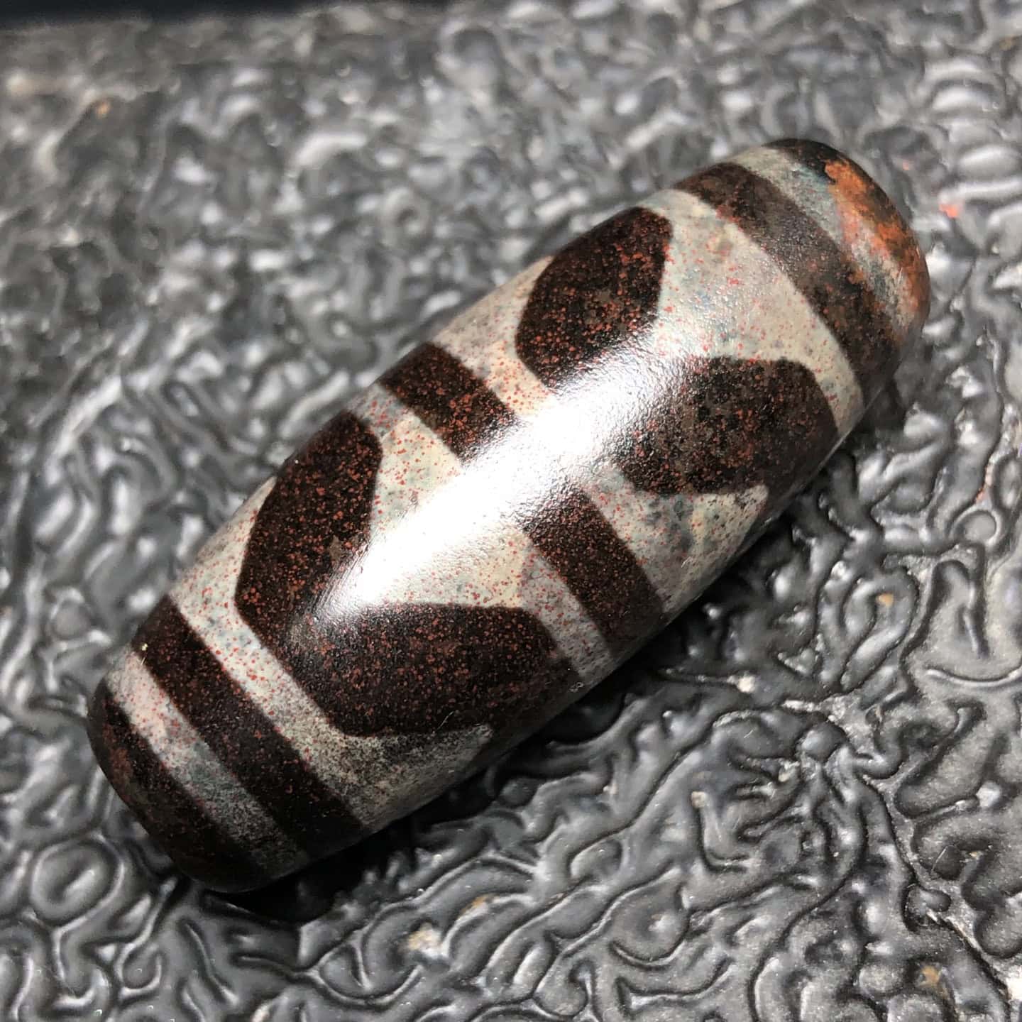 Chinese Natural Agate DZI Beads