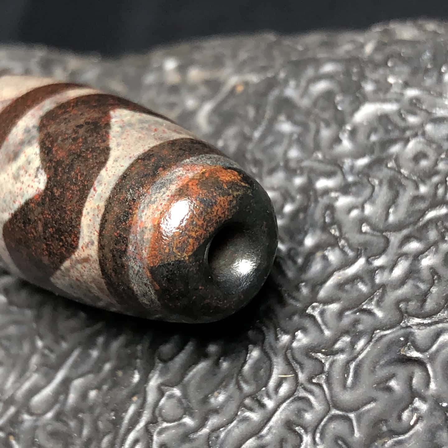 Chinese Natural Agate DZI Beads