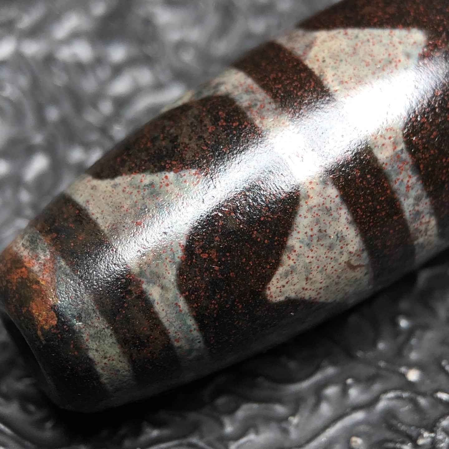 Chinese Natural Agate DZI Beads