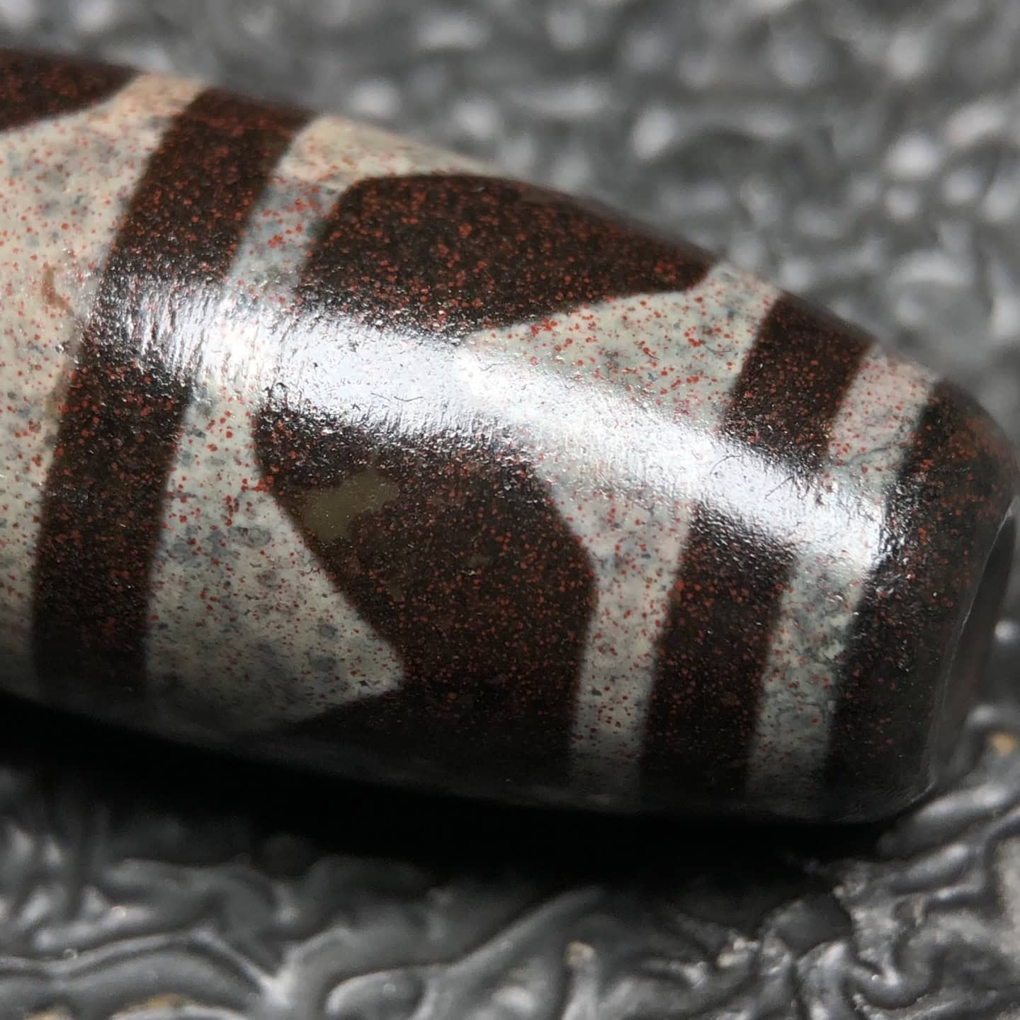 Chinese Natural Agate DZI Beads