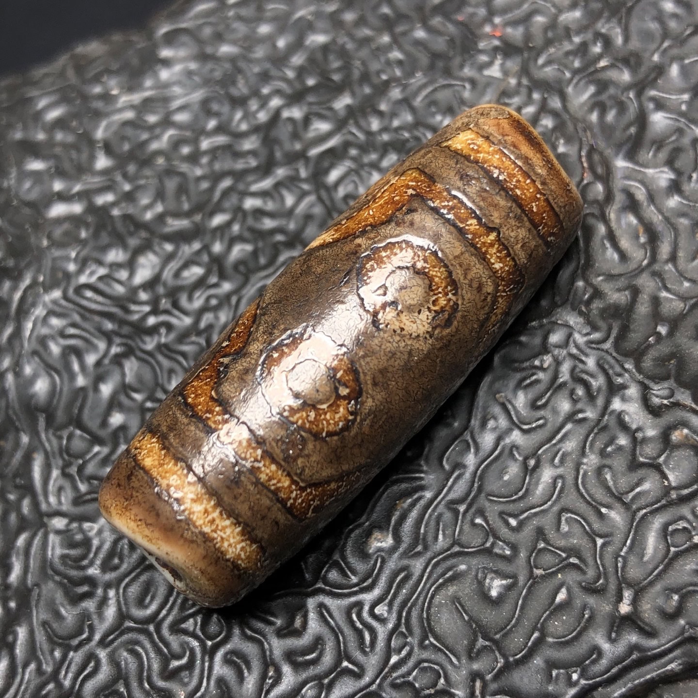 Chinese Natural Agate DZI Beads