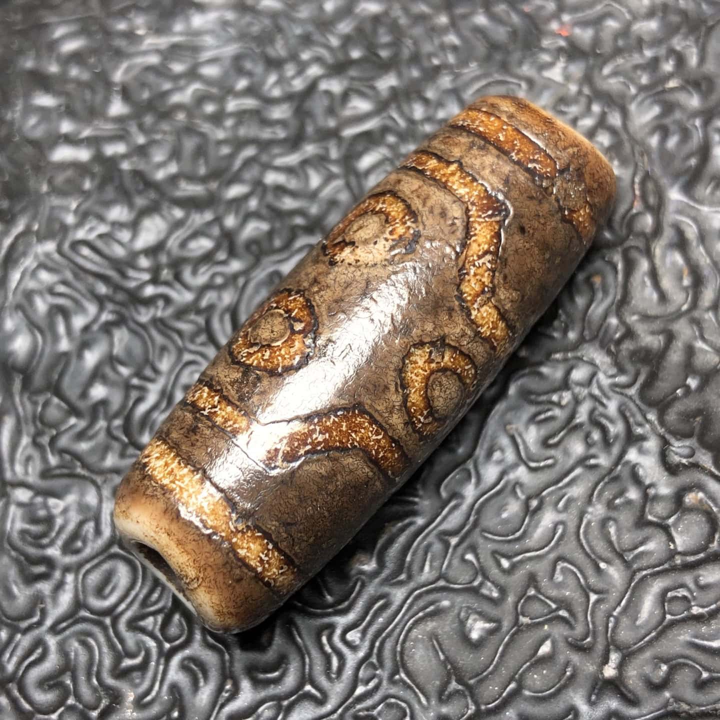 Chinese Natural Agate DZI Beads