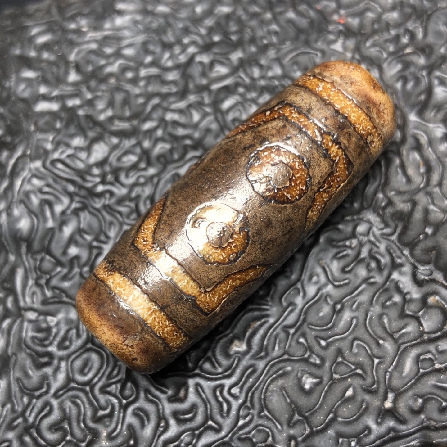 Chinese Natural Agate DZI Beads