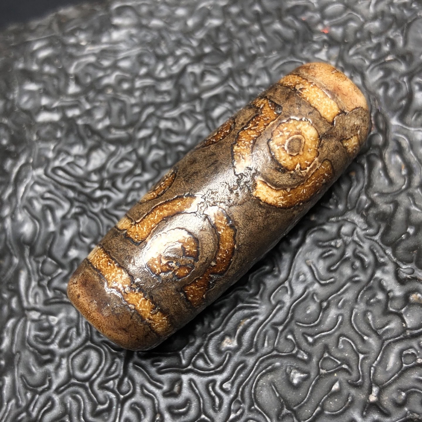 Chinese Natural Agate DZI Beads