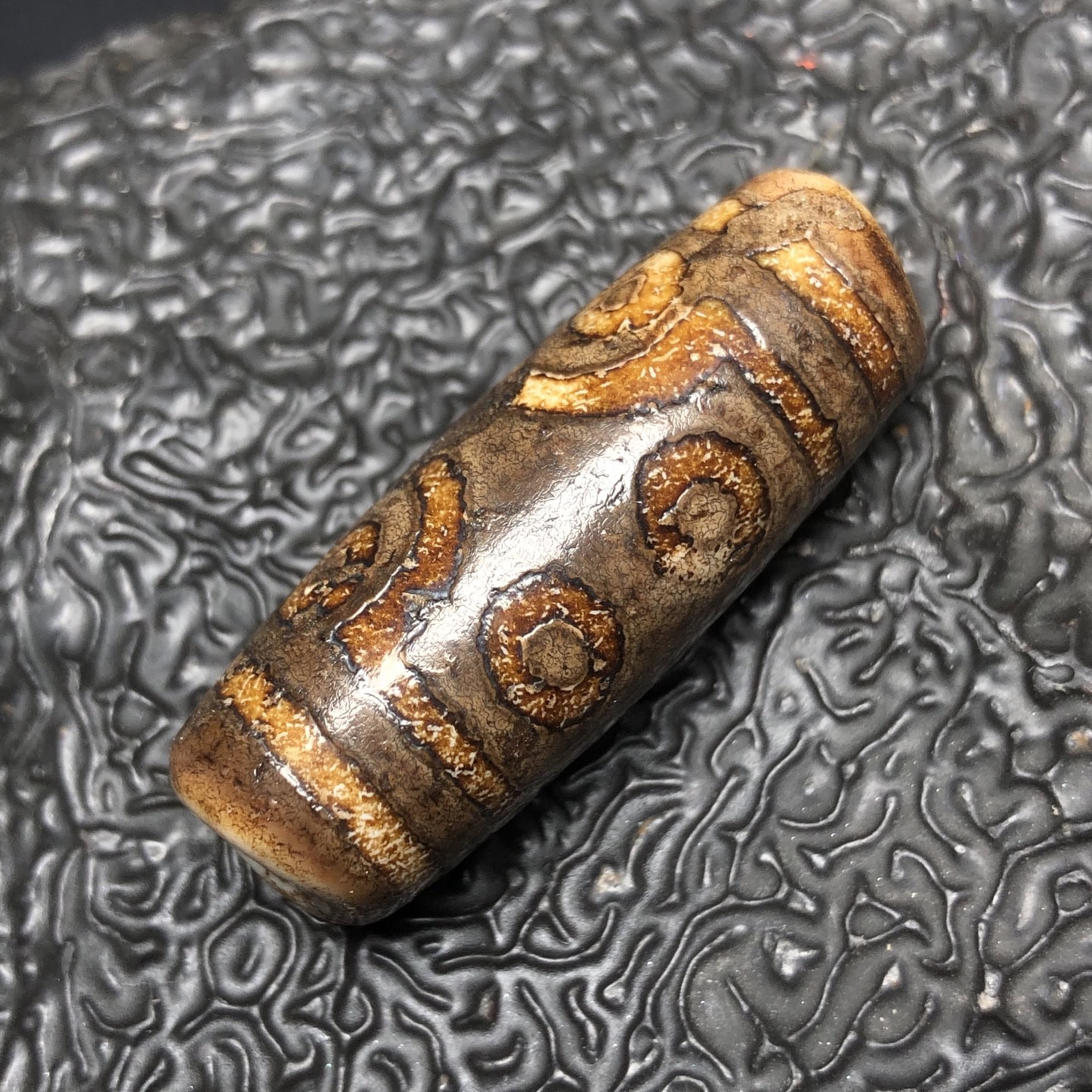 Chinese Natural Agate DZI Beads