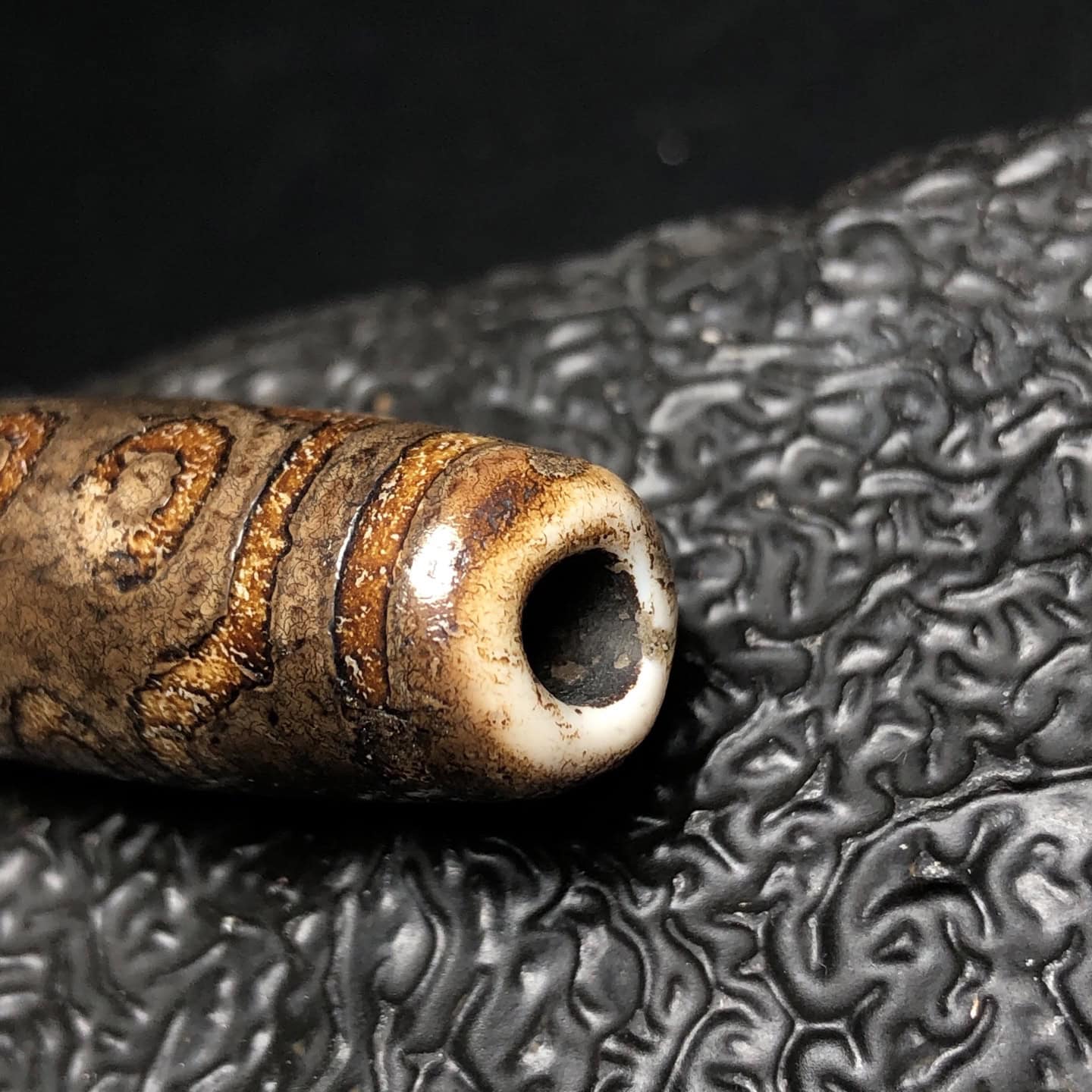 Chinese Natural Agate DZI Beads