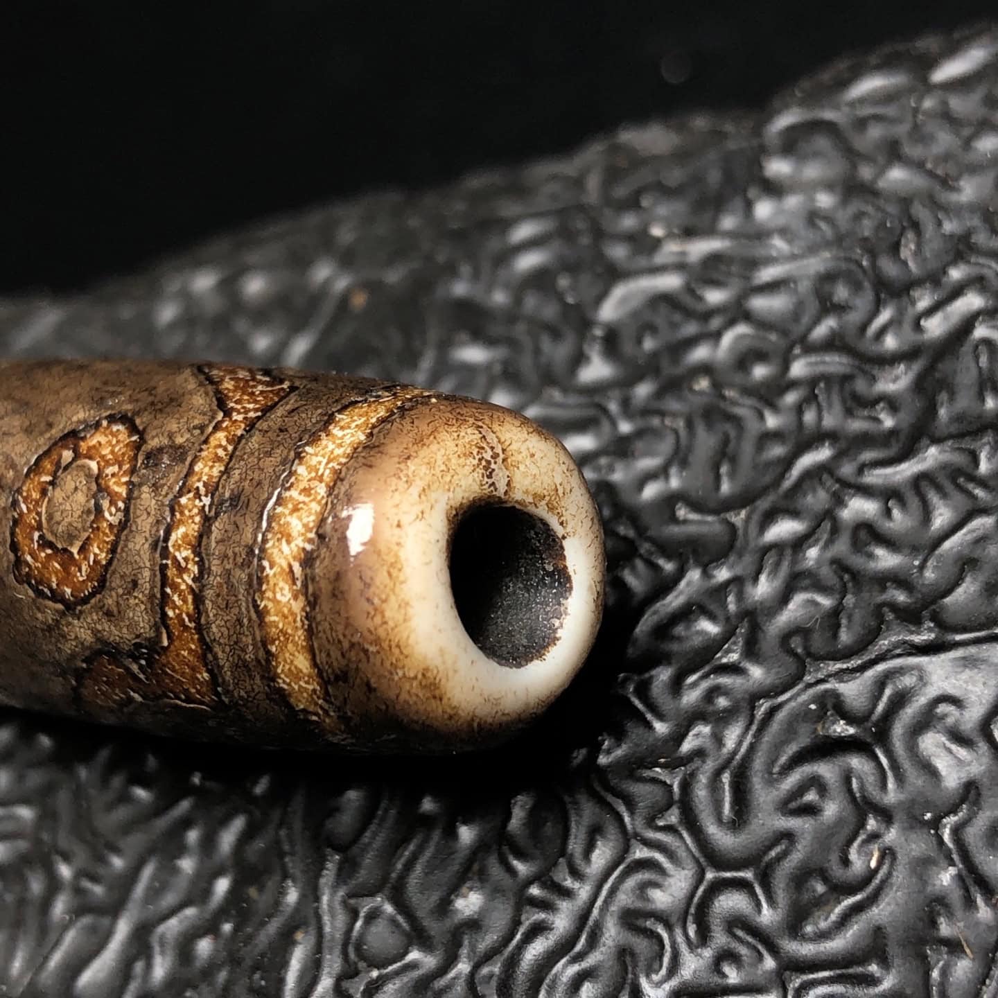 Chinese Natural Agate DZI Beads